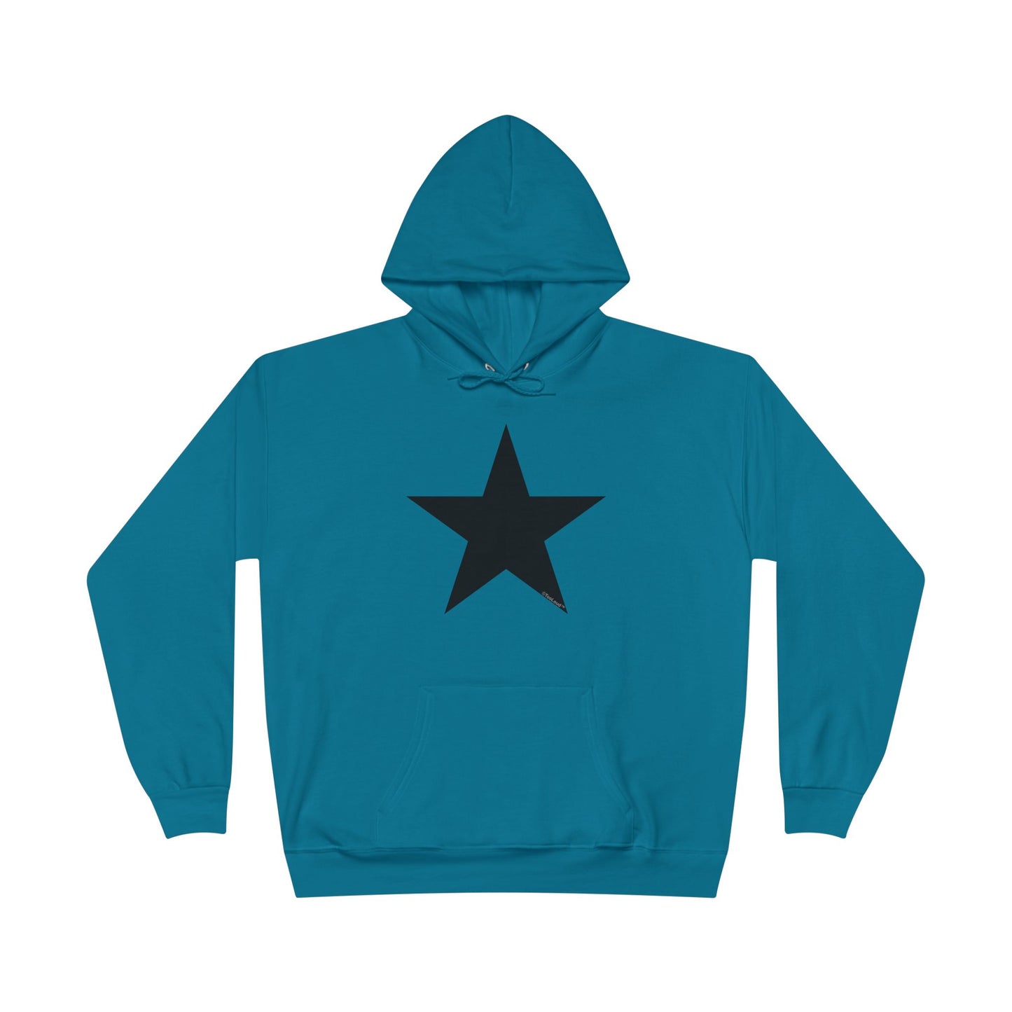Black Star Adult Hooded Sweatshirt - by TOOLOUD