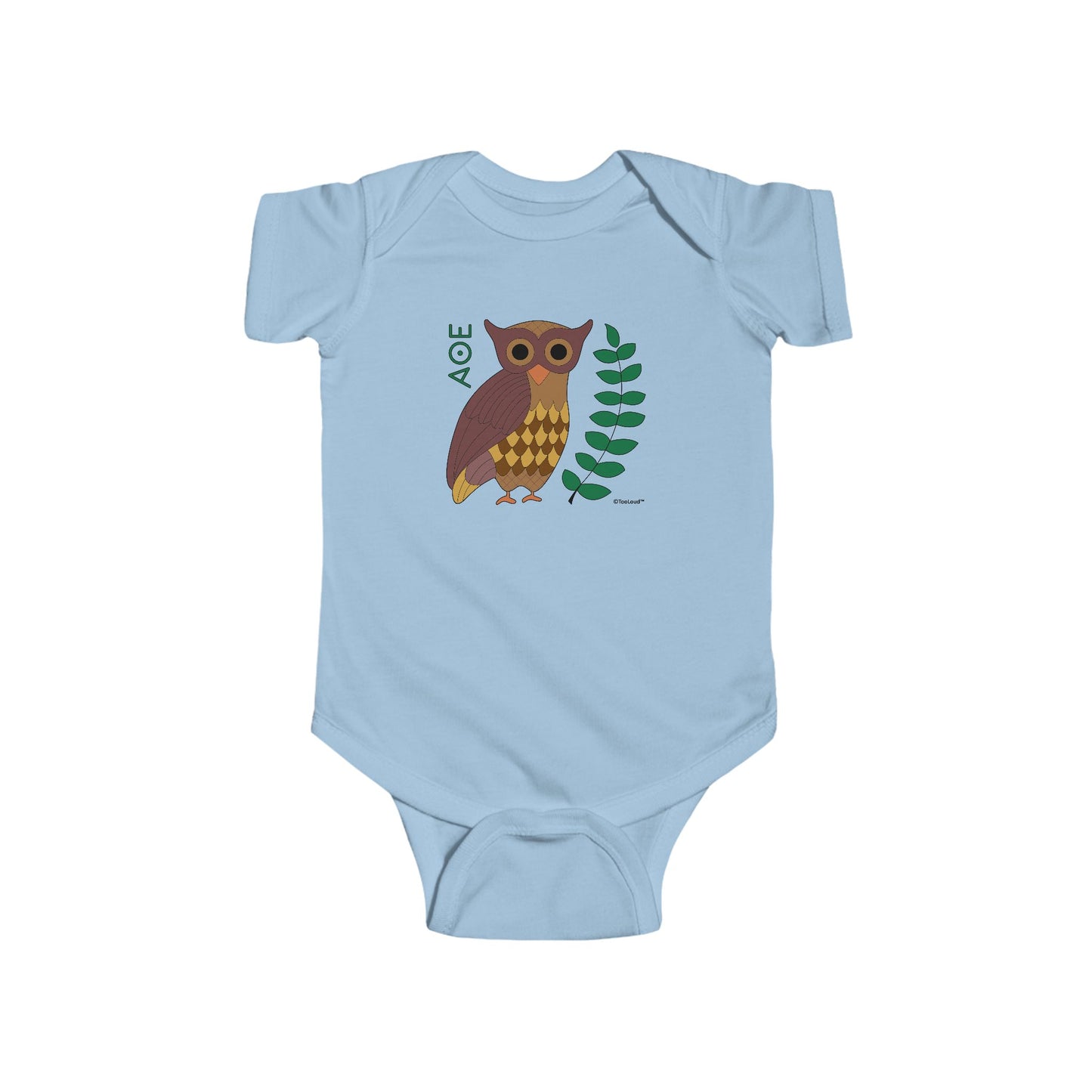 TooLoud Owl of Athena Baby Romper Bodysuit