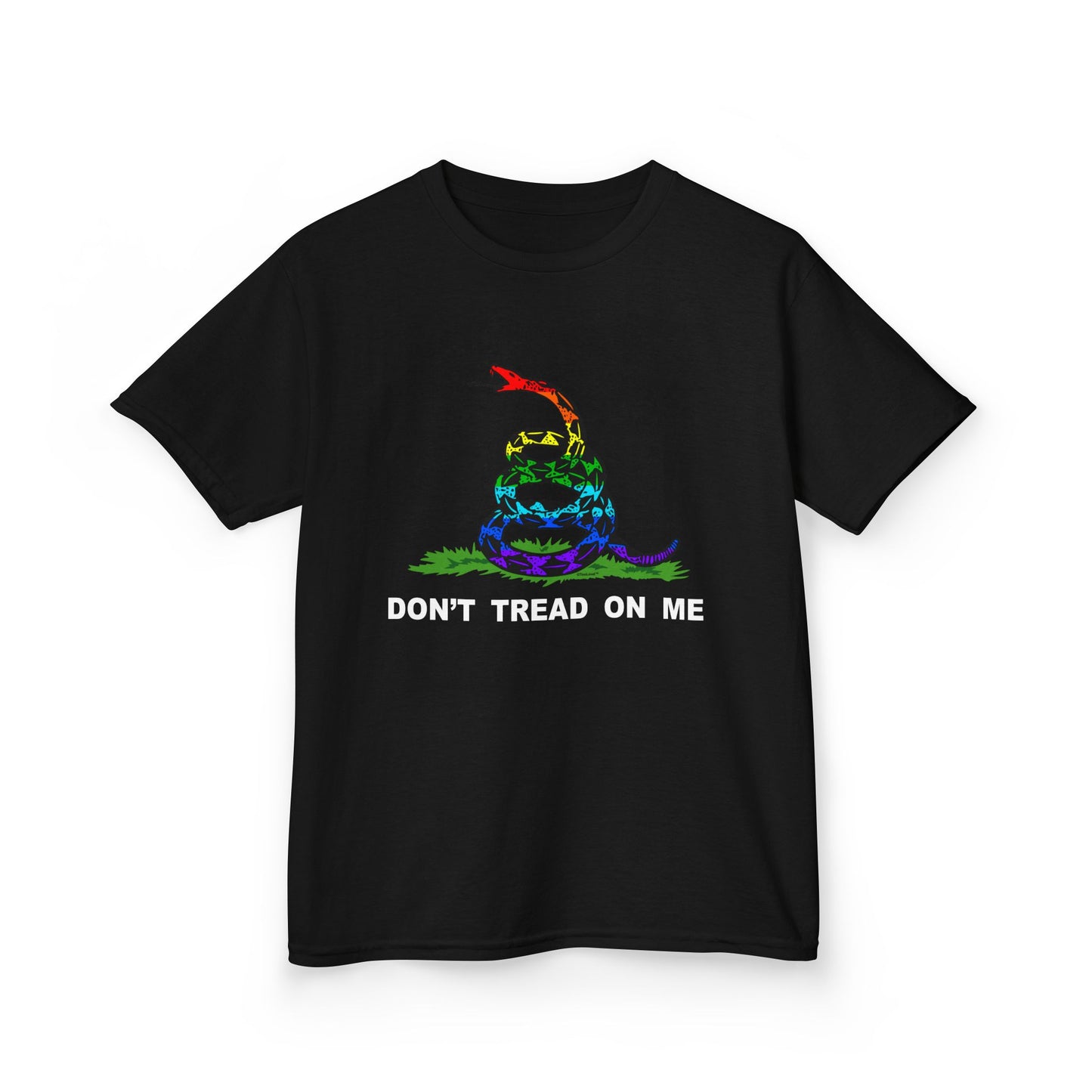LGBT Freedom Rainbow Don't Tread on Me Childrens T-Shirt
