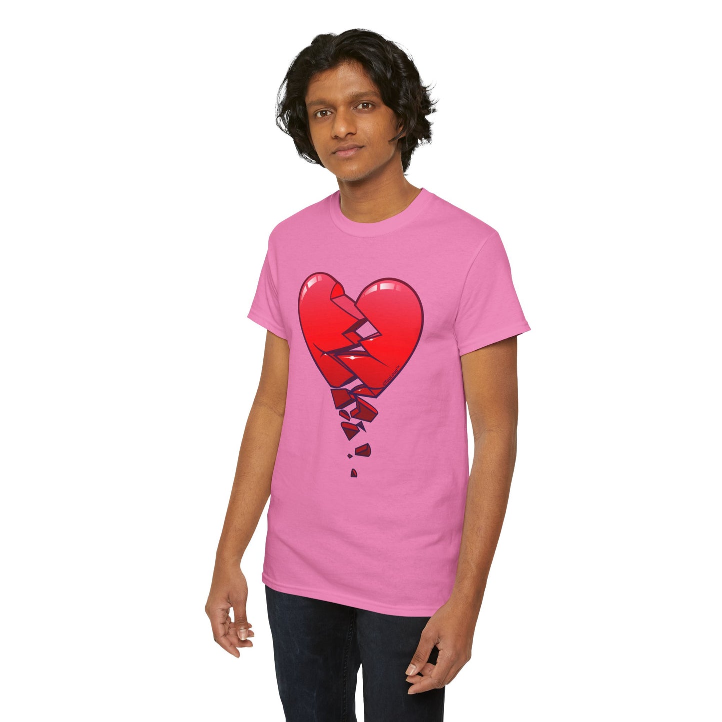 Crumbling Broken Heart Adult Unisex T-Shirt Tee