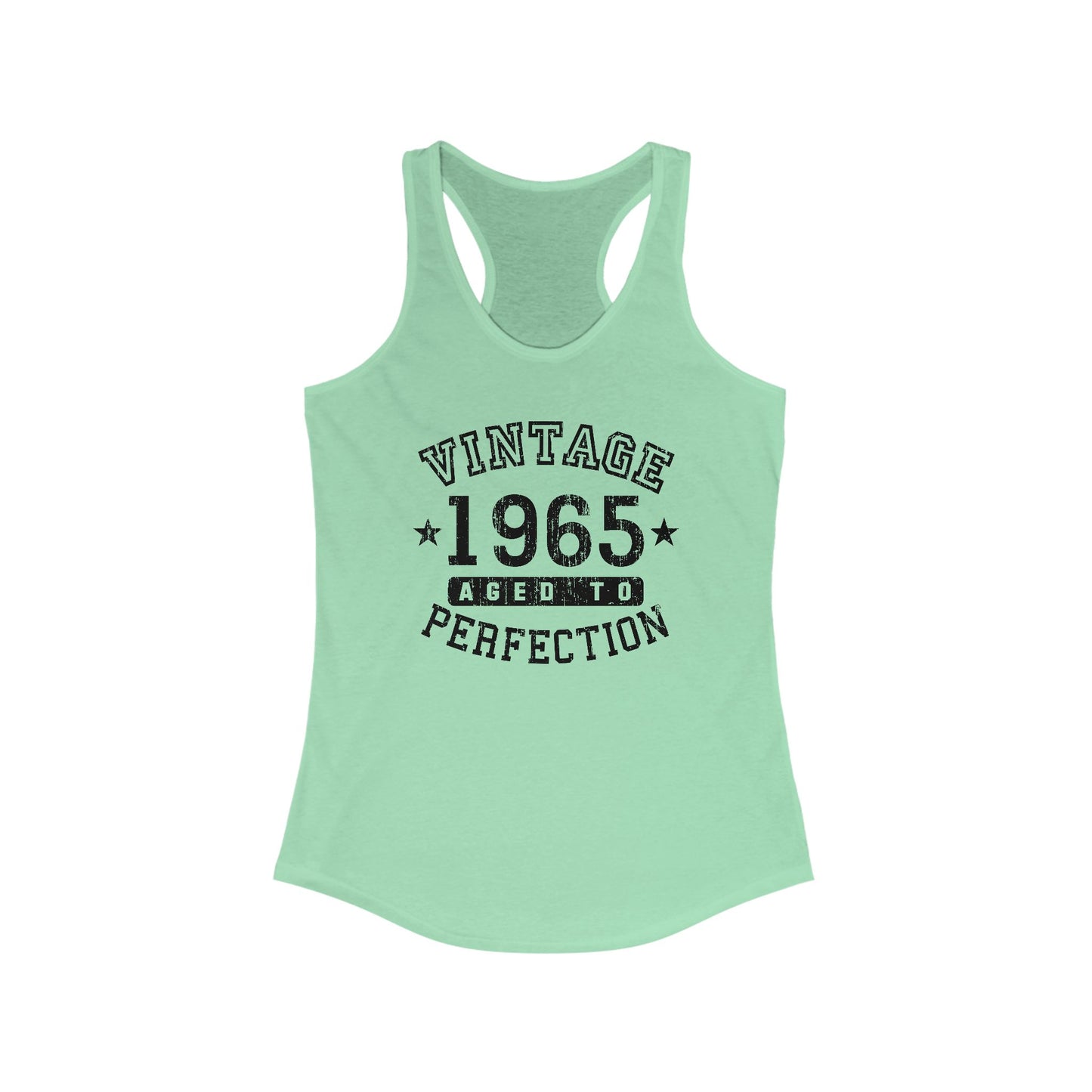 1965 - Vintage Birth Year Women's Racerback Tank Top By TOOLOUD