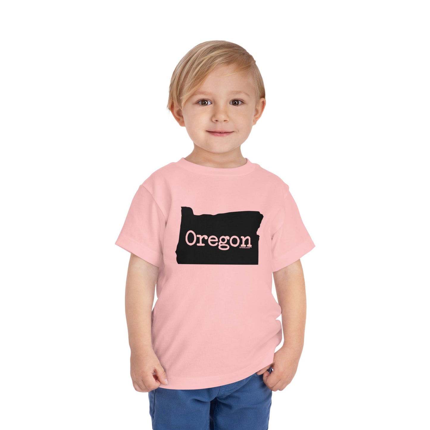 Oregon - United States Shape Toddler T-Shirt by TOOLOUD