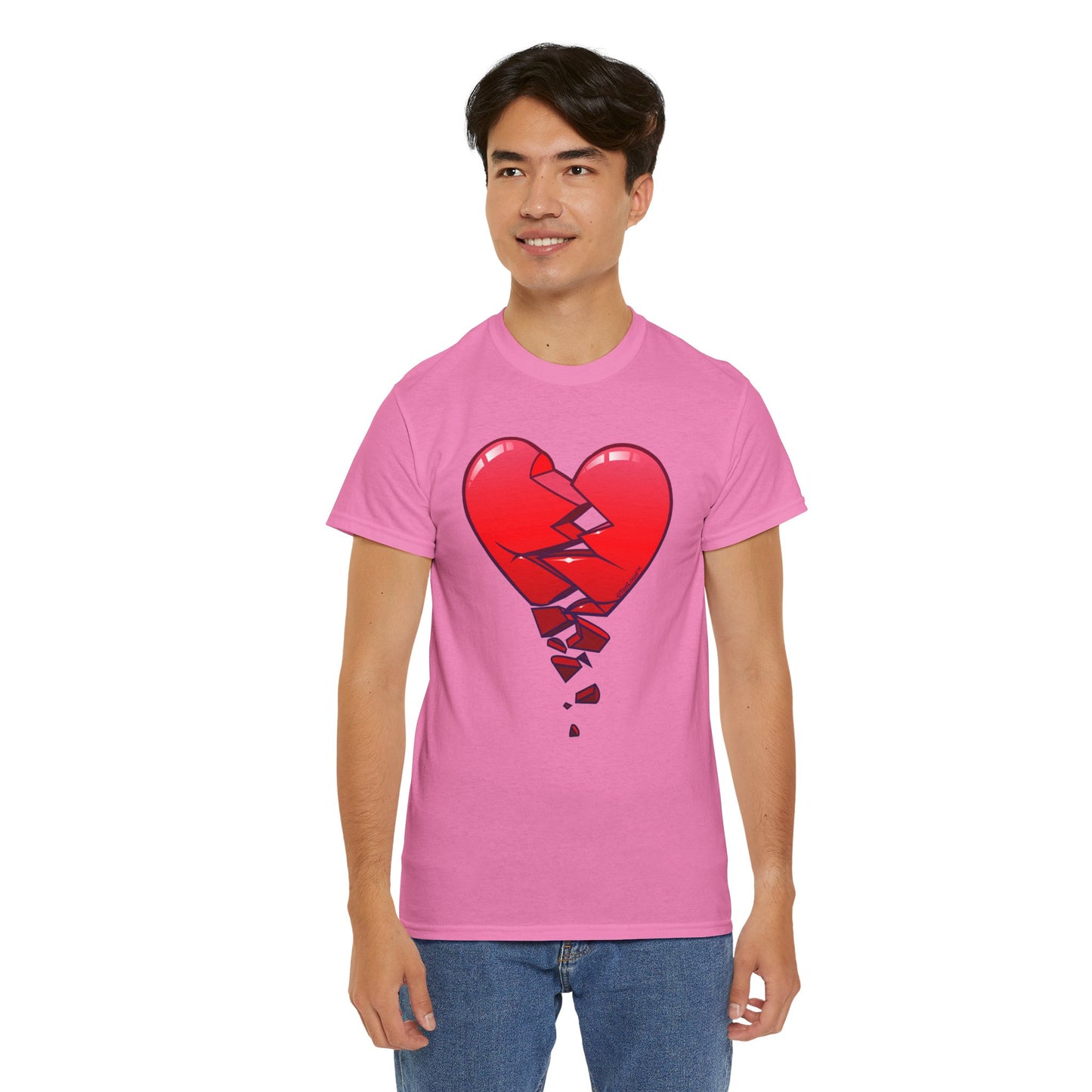 Crumbling Broken Heart Adult Unisex T-Shirt Tee