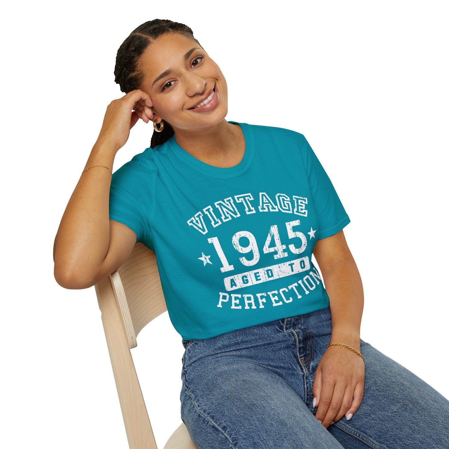 Vintage Birth Year 1945 – Women's Dark Color T-Shirt by TOOLOUD