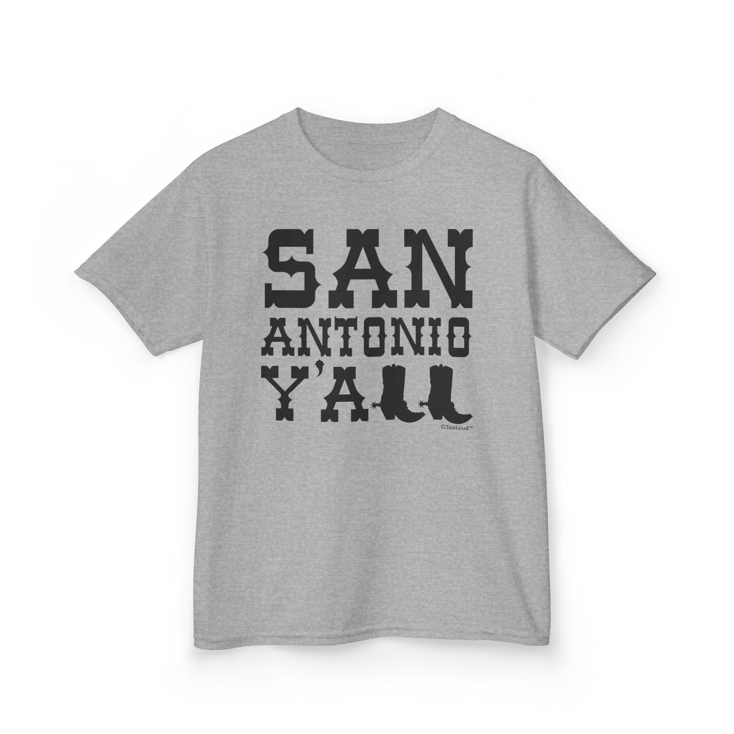 San Antonio Y’all – Boots – Texas Pride Children’s T-Shirt by TOOLOUD