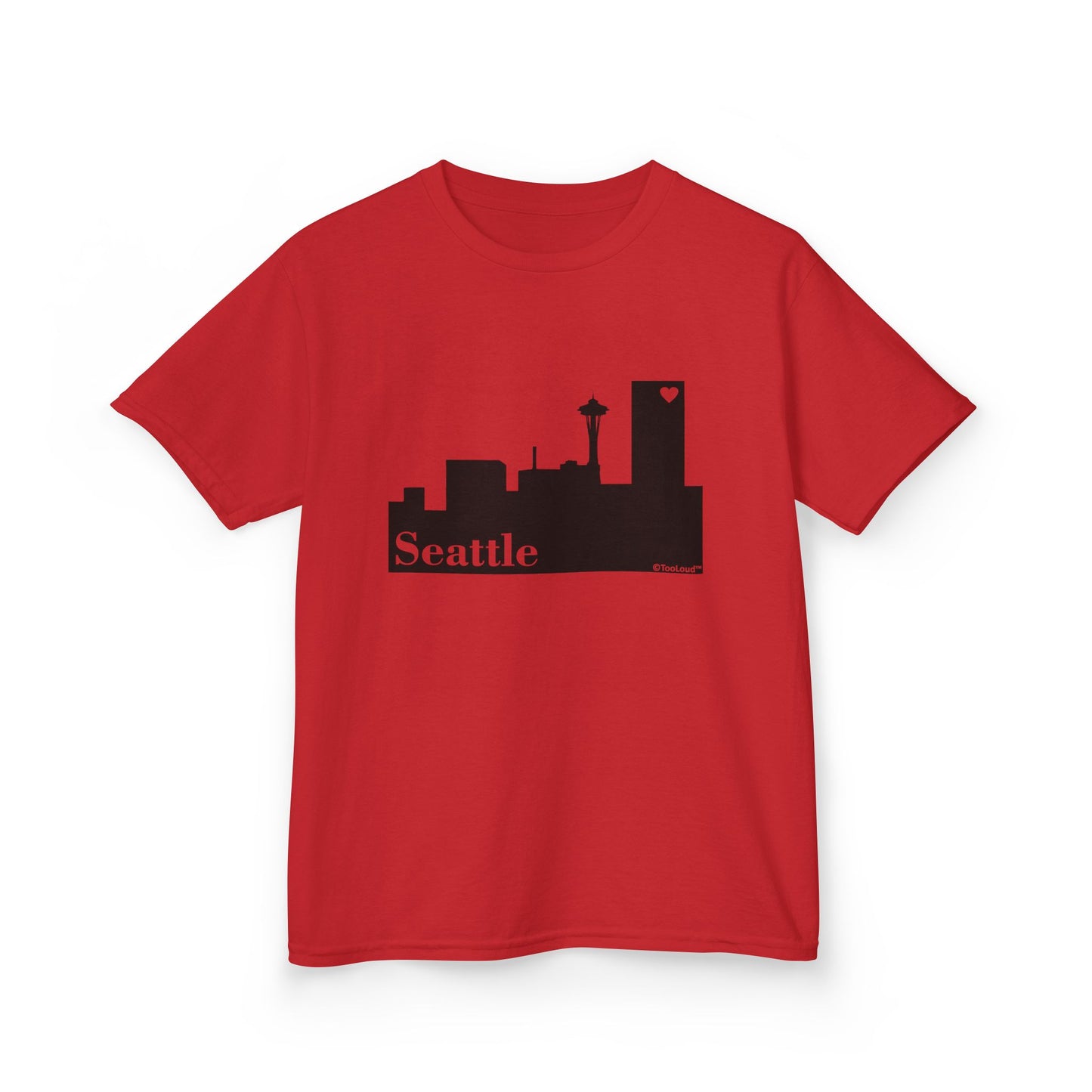 Seattle Skyline with Space Needle Children's T-Shirt by TOOLOUD