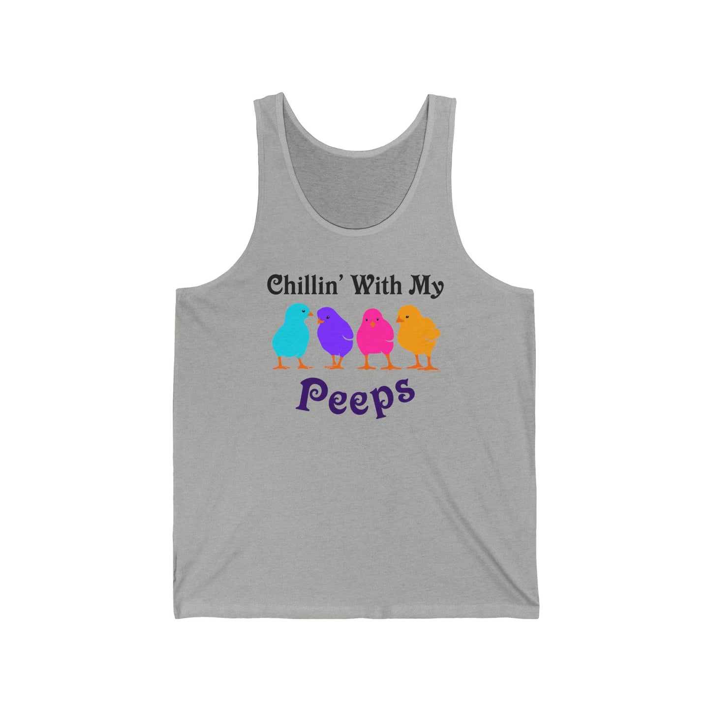 Chillin' with My Peeps Easter Women's Tank Top by TOOLOUD