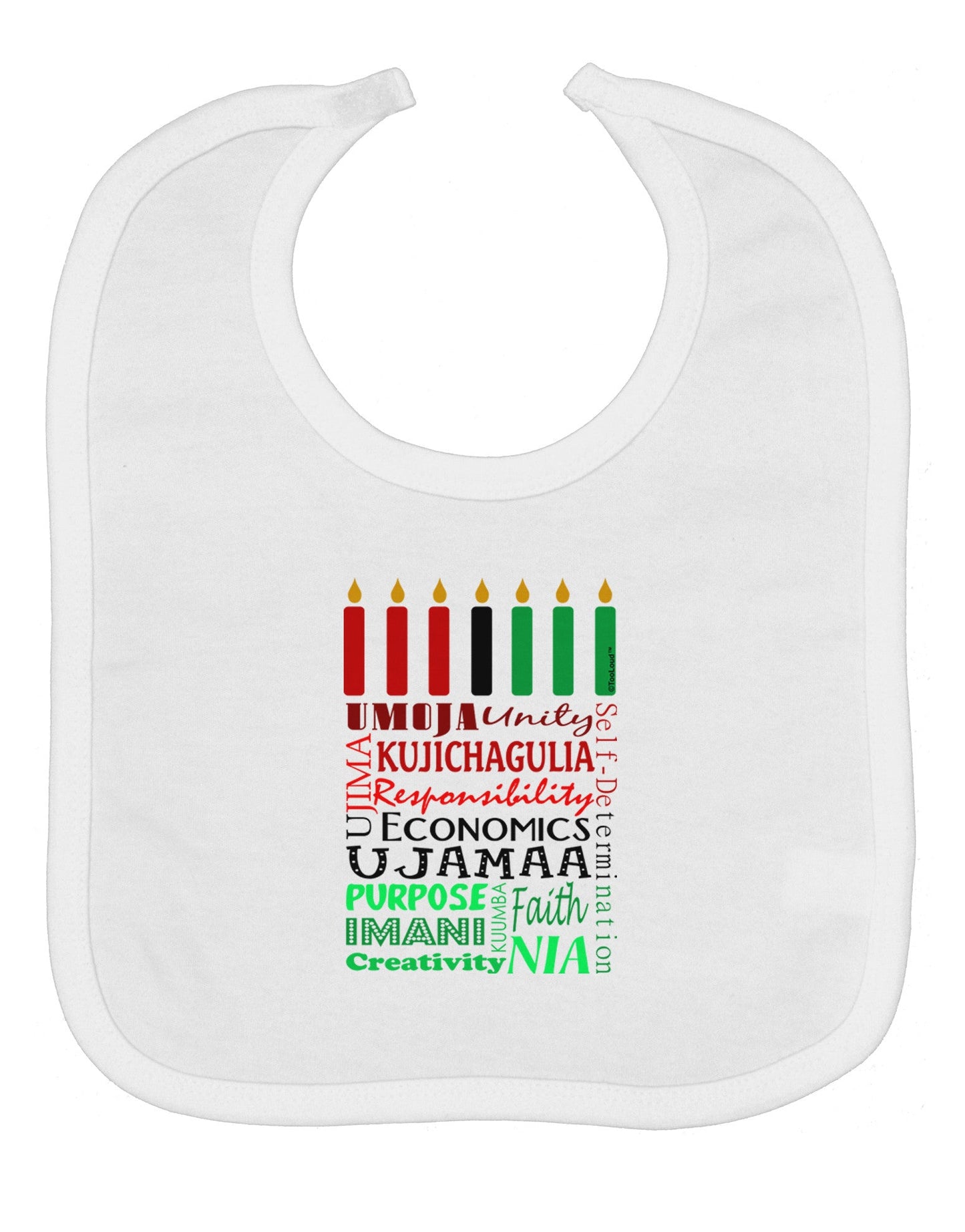 7 Principles Box Baby Bib