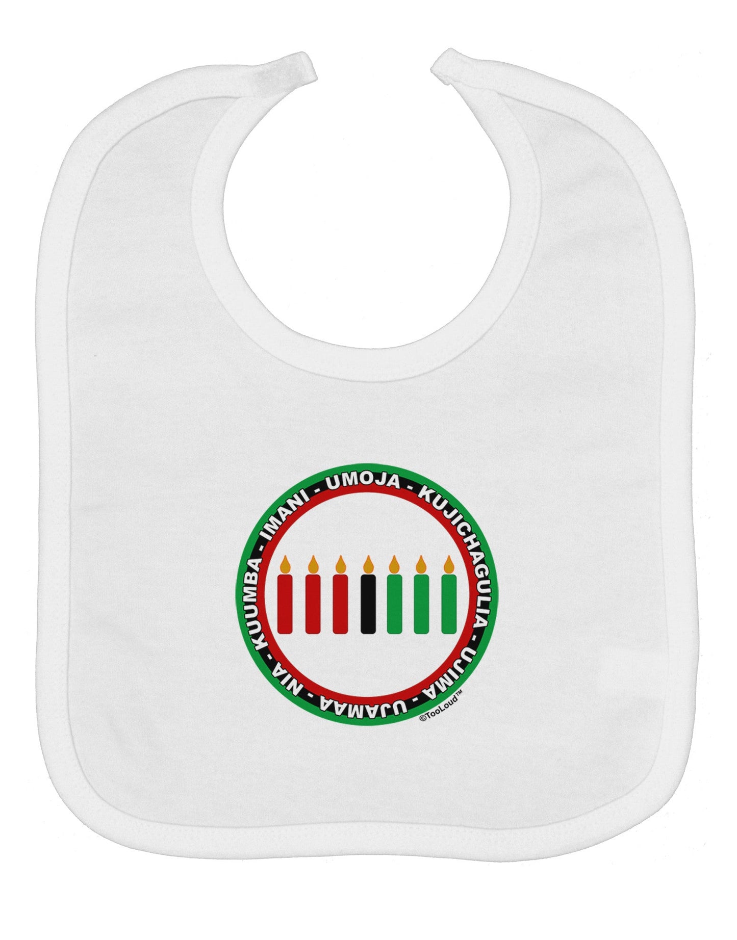7 Principles Circle Baby Bib