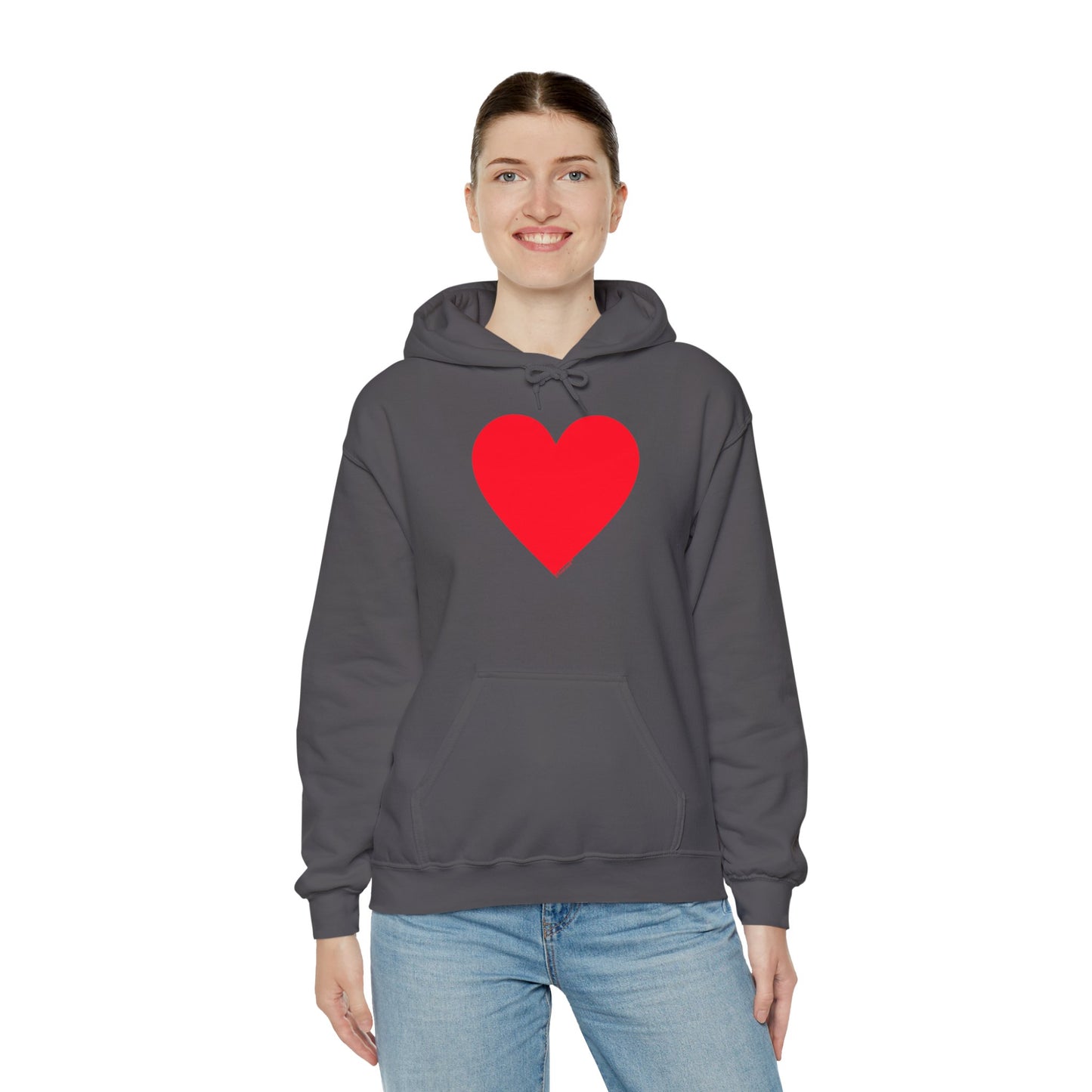 TOOLOUD Big Red Heart Valentine's Day Dark Unisex Hoodie Sweatshirt