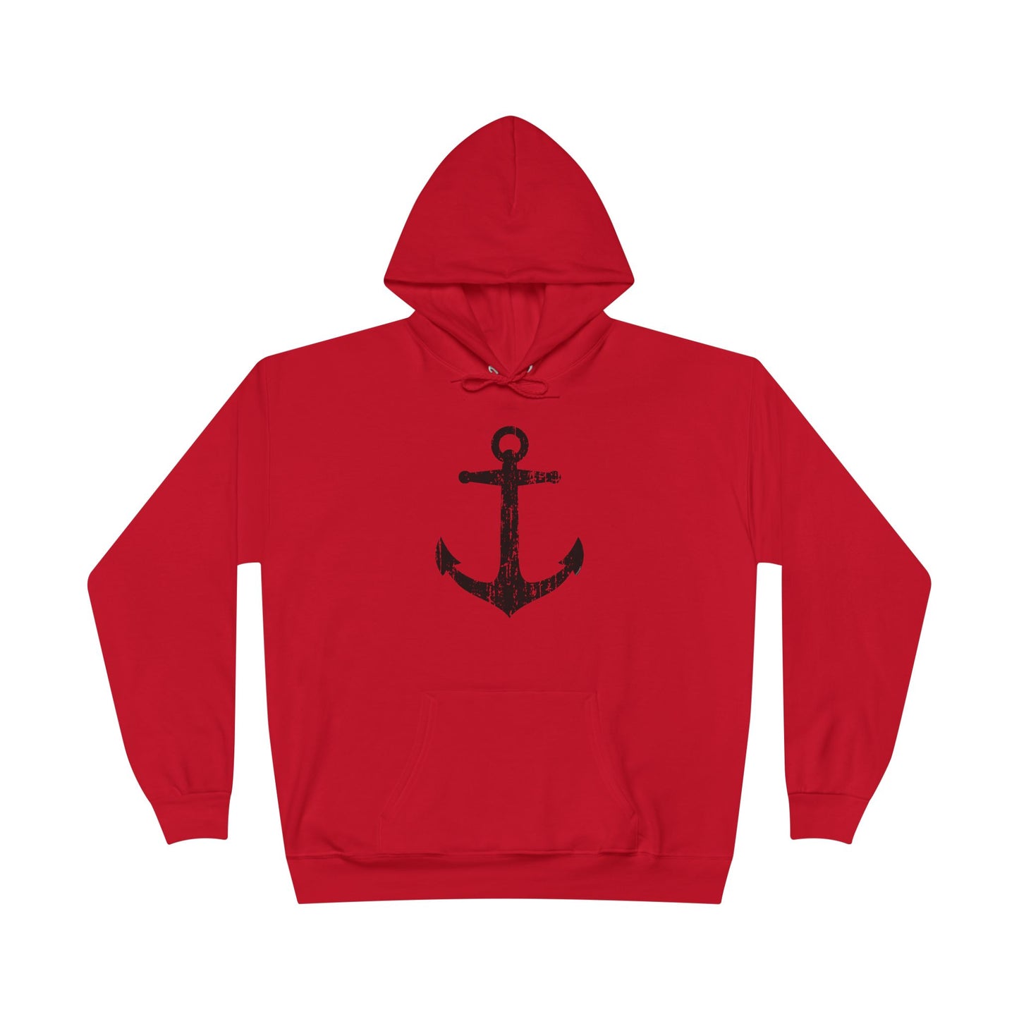 Distressed Nautical Sailor Anchor Hoodie Sweatshirt by TOOLOUD