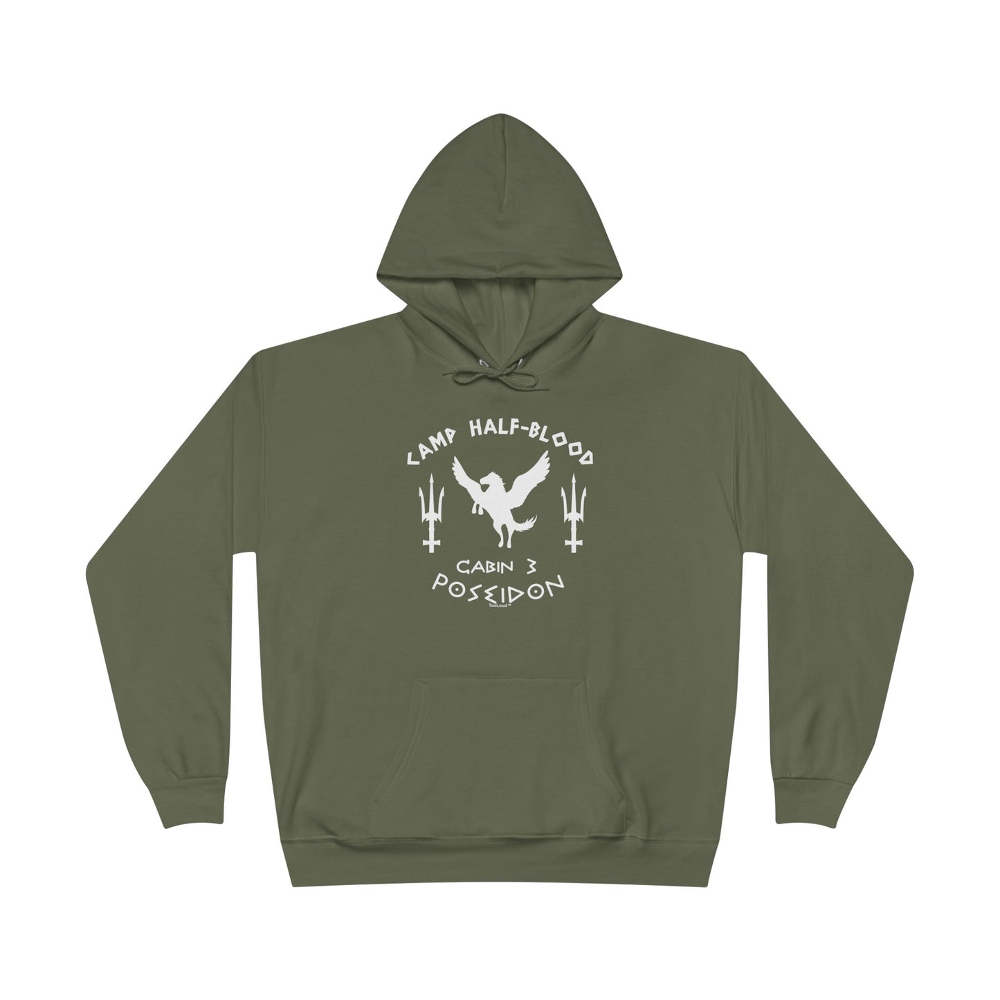 TOOLOUD Cabin 3 Poseidon Camp Half Blood Dark Hoodie Sweatshirt