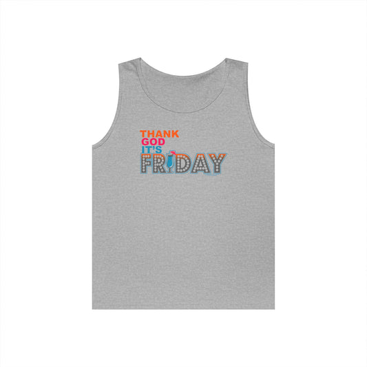 Thank God It's Friday Mixed Drink Loose Tank Top by TOOLOUD
