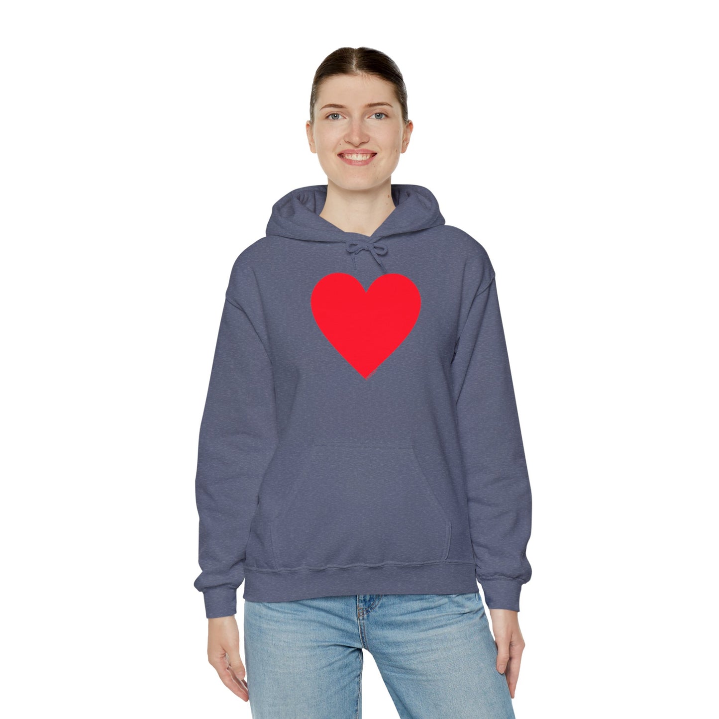TOOLOUD Big Red Heart Valentine's Day Dark Unisex Hoodie Sweatshirt