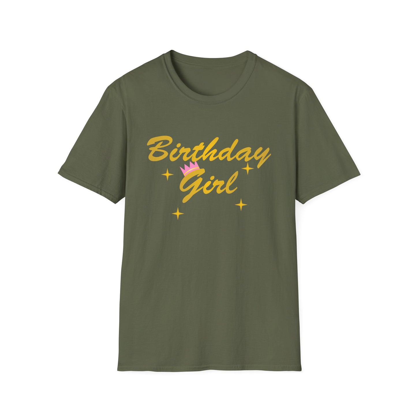 Birthday Girl Text Adult Dark T-Shirt by TOOLOUD
