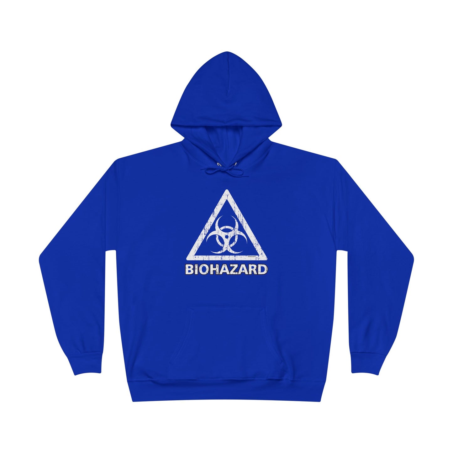 Biohazard Sign Distressed Dark Pullover Hoodie Sweatshirt by TOOLOUD