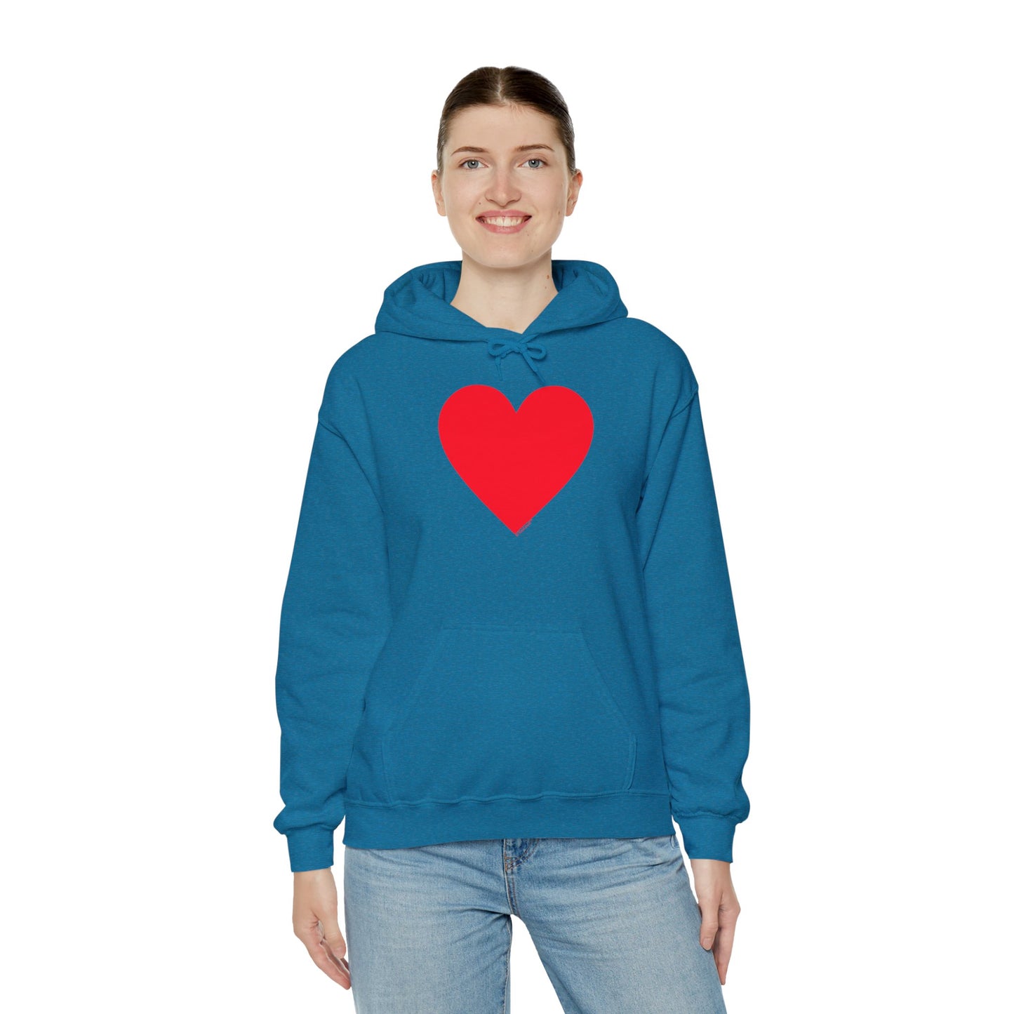 TOOLOUD Big Red Heart Valentine's Day Dark Unisex Hoodie Sweatshirt
