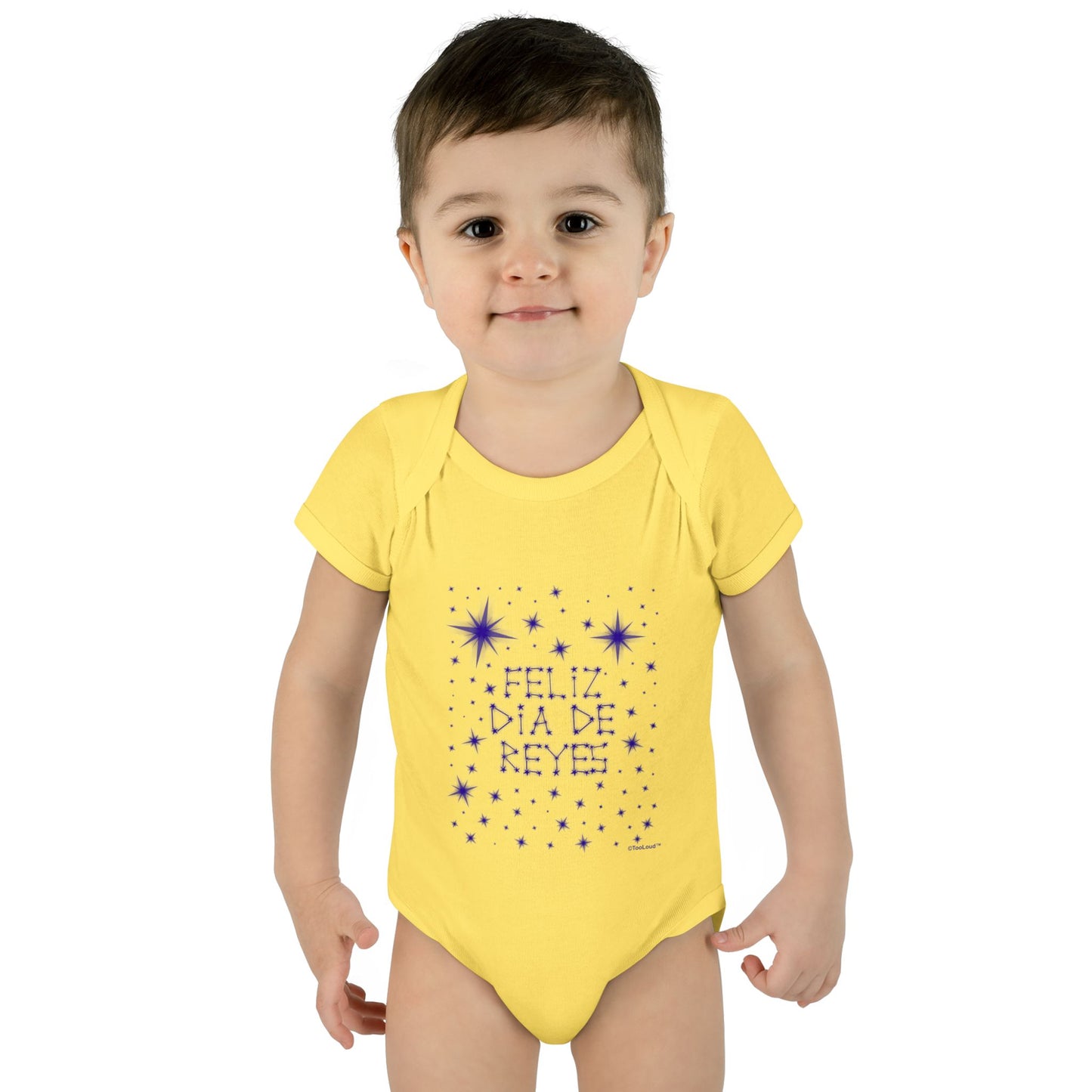 Feliz Dia de Reyes - Estrellas Brillantes Baby Romper Bodysuit by TOOLOUD