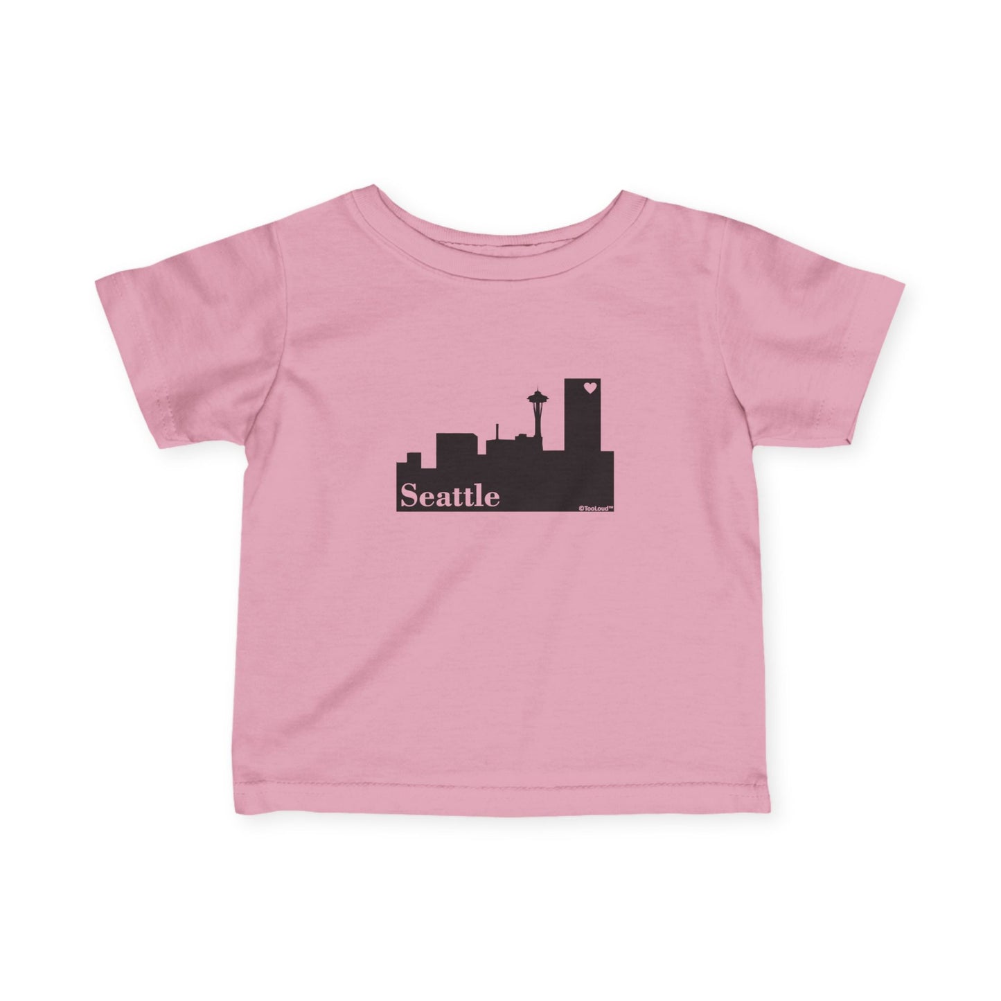 Seattle Skyline with Space Needle Infant T-Shirt by TOOLOUD