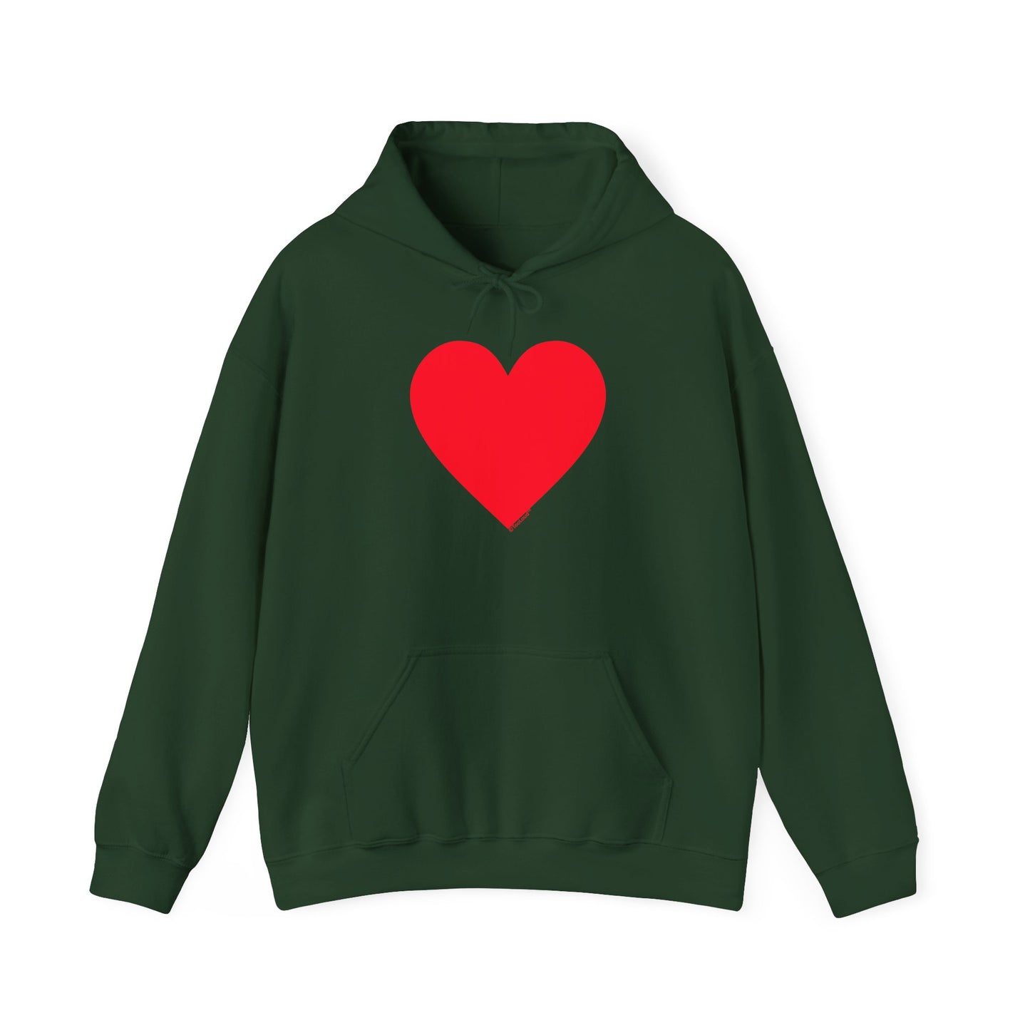 TOOLOUD Big Red Heart Valentine's Day Dark Unisex Hoodie Sweatshirt