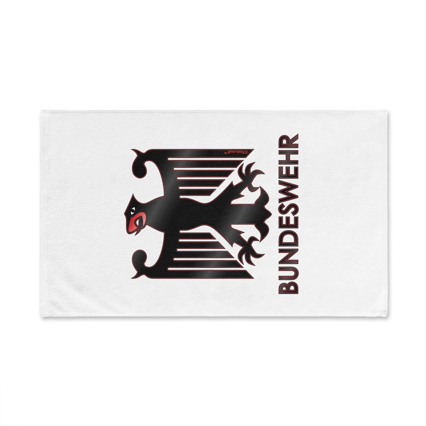Bundeswehr Logo with Text Premium Cotton Sport Towel 16"x25" by TOOLOUD