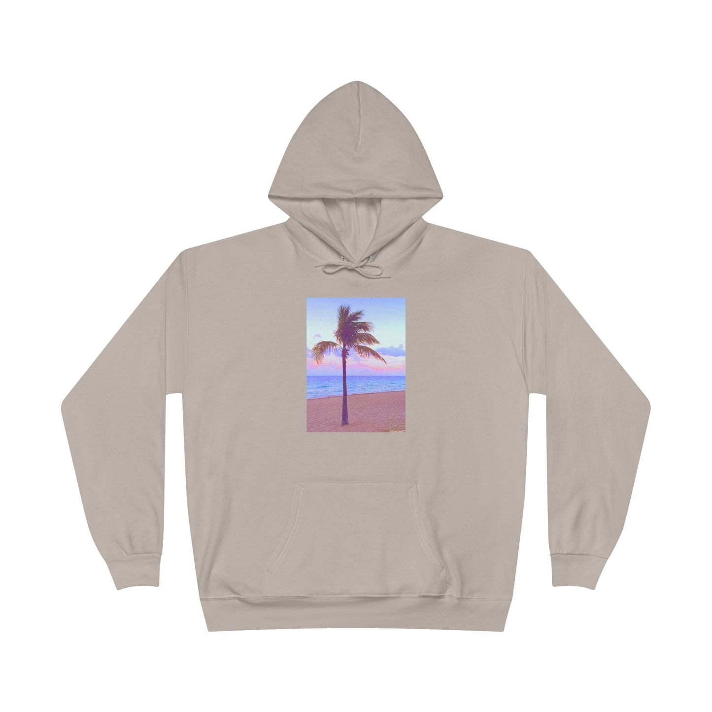 Palm Tree Beach Filter Adult Hoodie Sweatshirt by TOOLOUD