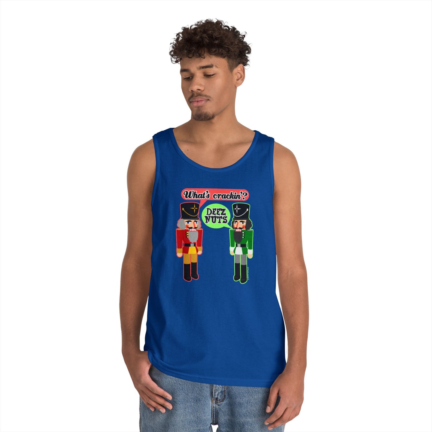 What's Crackin - Deez Nuts Dark Loose Tank Top by TOOLOUD