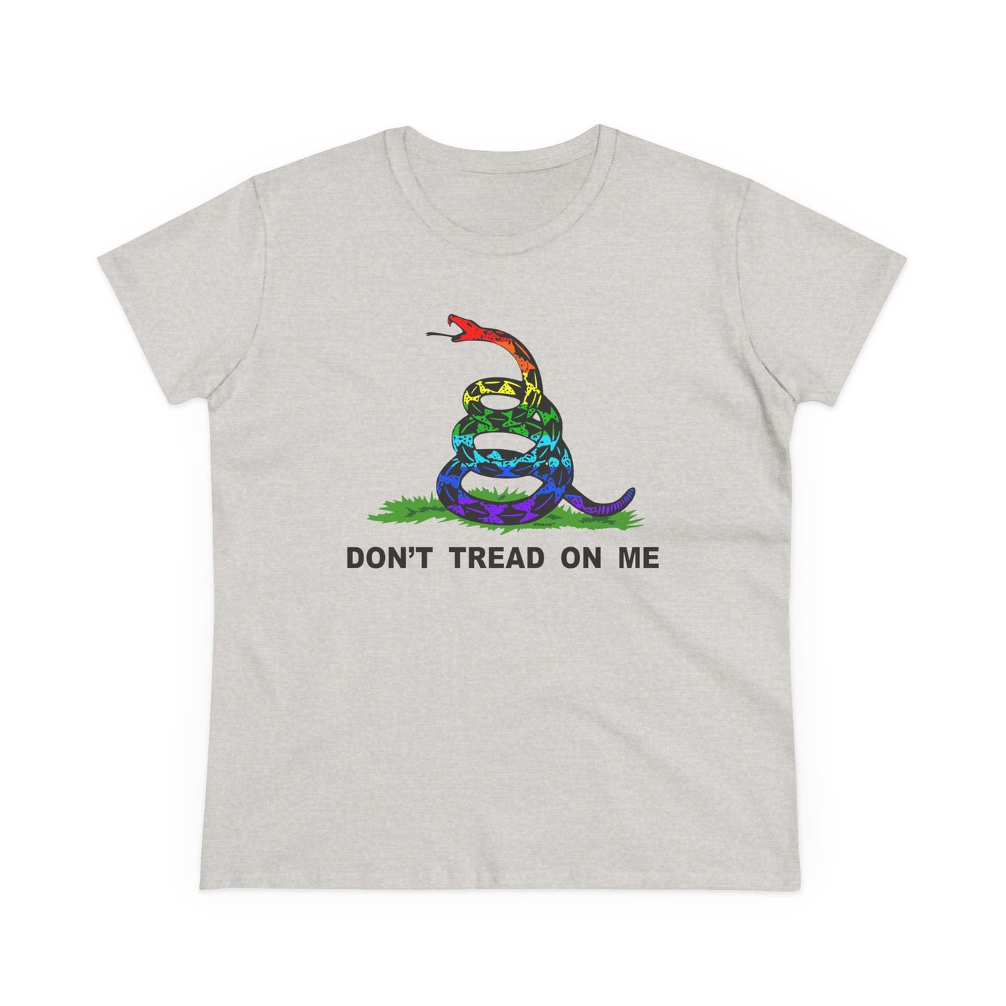 LGBT Freedom Rainbow Don't Tread on Me Women's T-Shirt by TOOLOUD