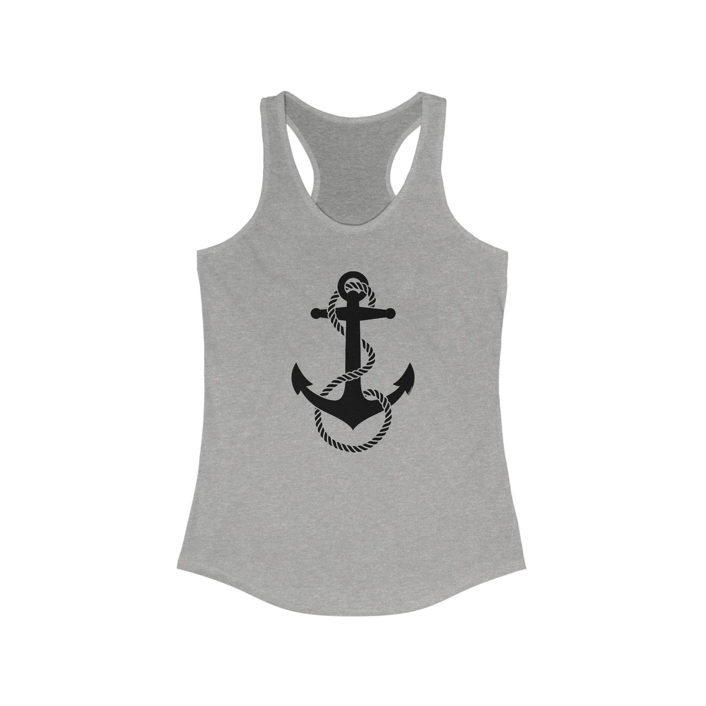 Nautical Sailor Rope Anchor Women's Racerback Tank Top by TOOLOUD