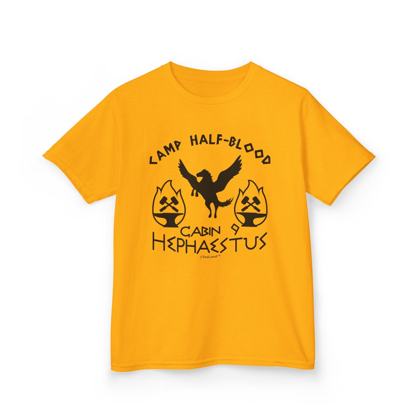 TOOLOUD Cabin 9 Hephaestus Camp Half-Blood Children's T-Shirt