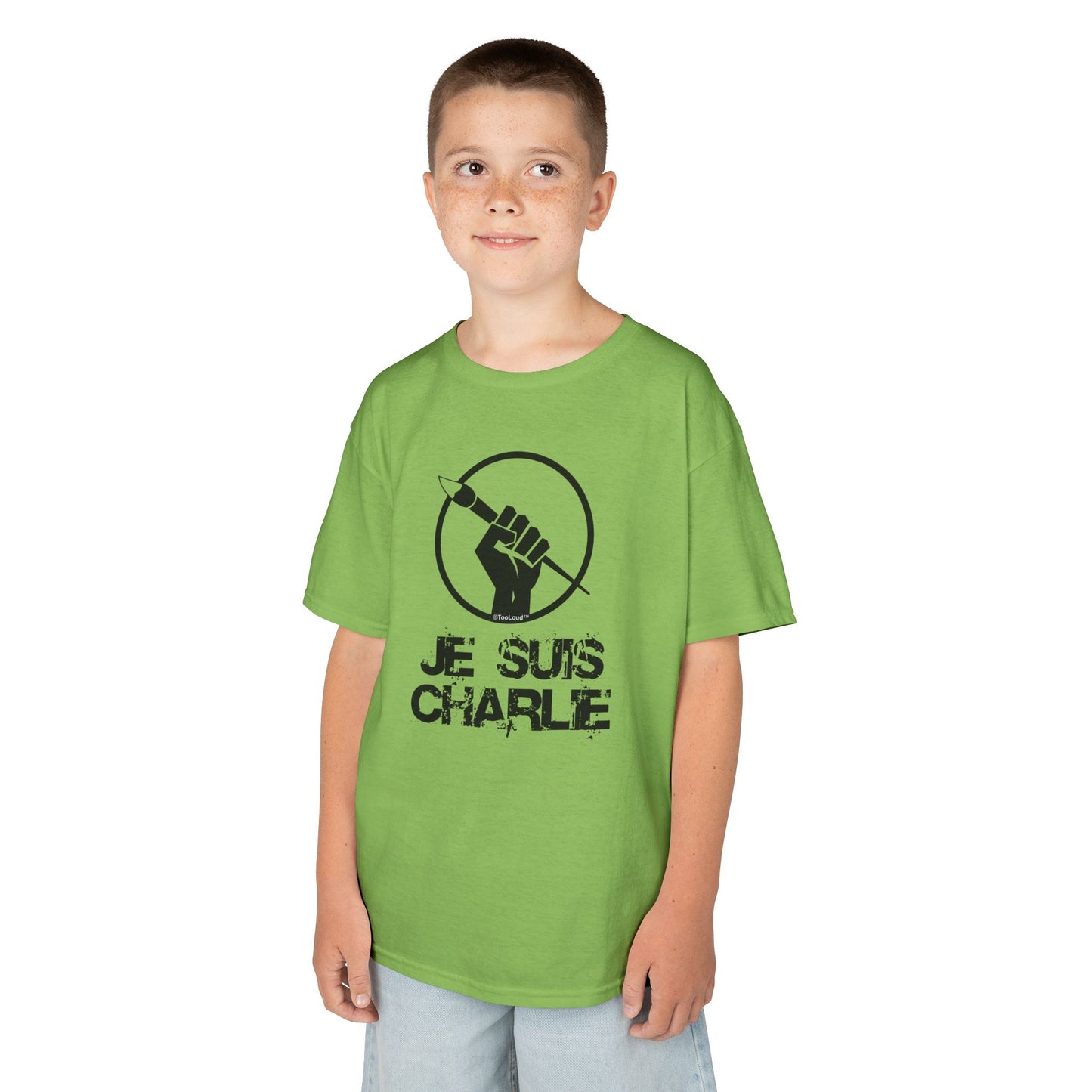 Je Suis Charlie Children's Heavy T-Shirt by TOOLOUD