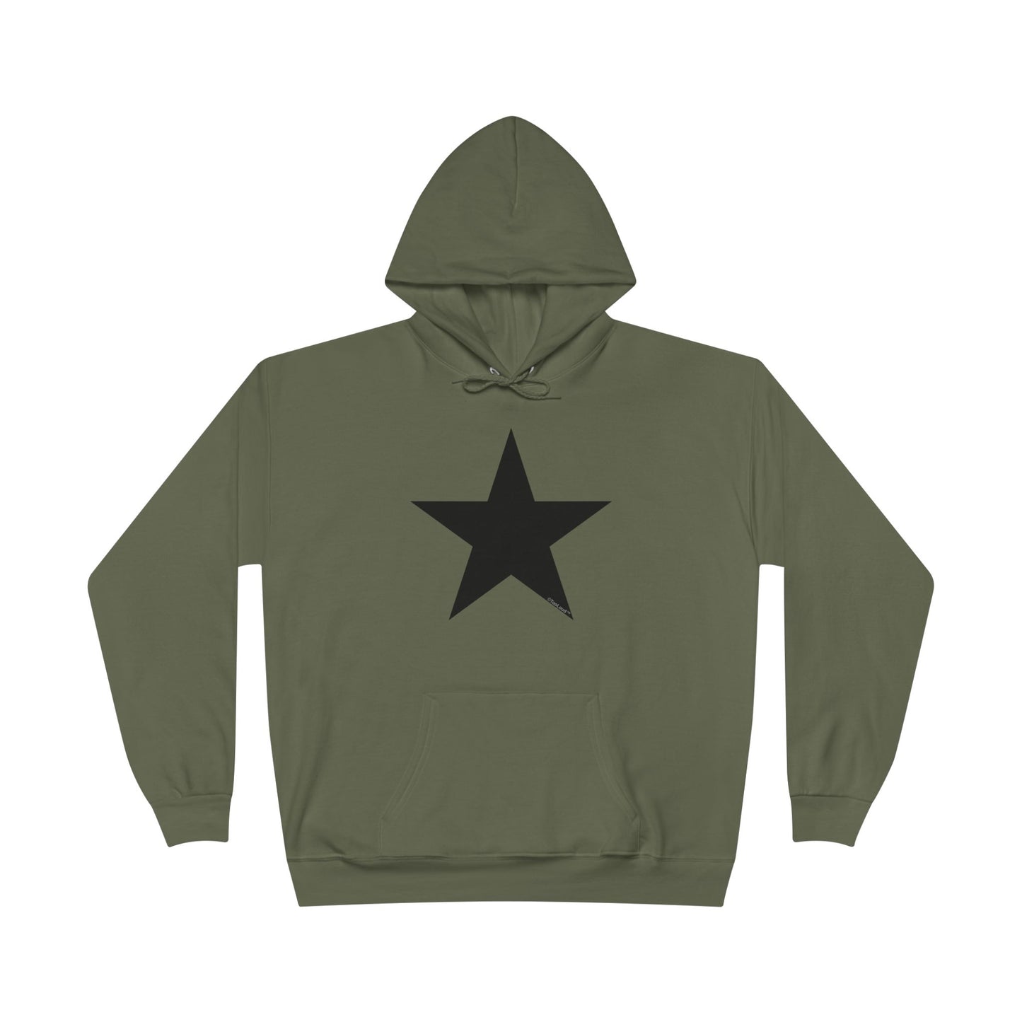 Black Star Adult Hooded Sweatshirt - by TOOLOUD