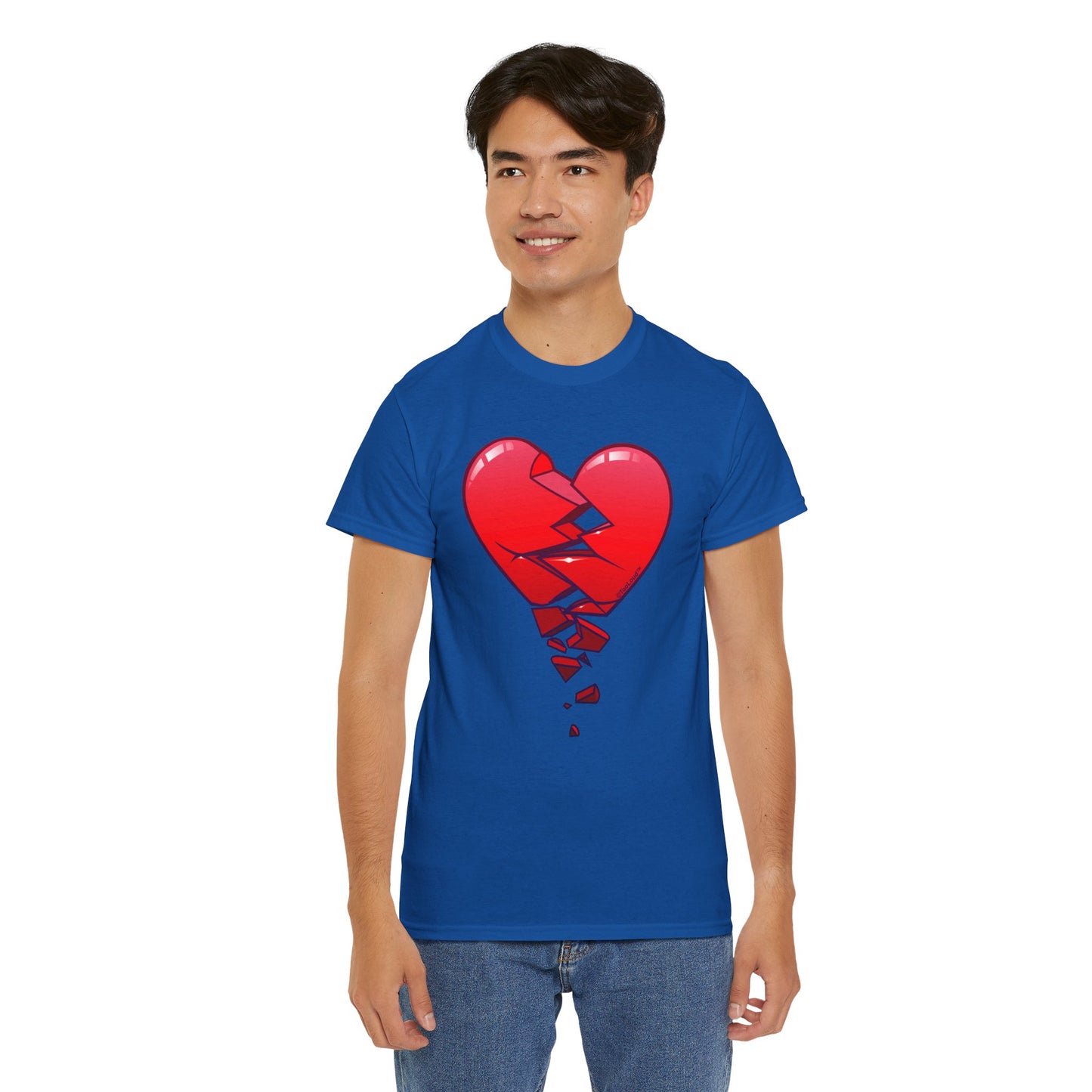 Crumbling Broken Heart Adult Unisex T-Shirt Tee