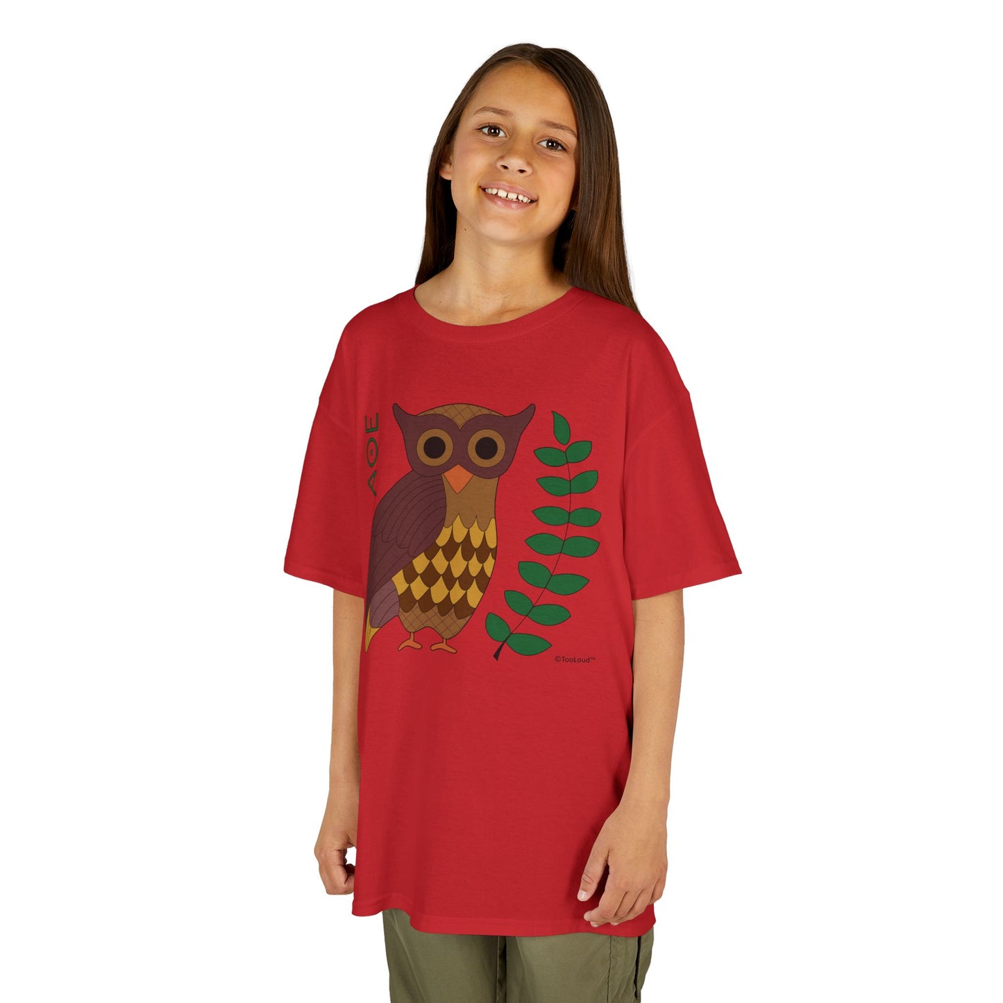 Owl of Athena Children’s T-Shirt by TOOLOUD