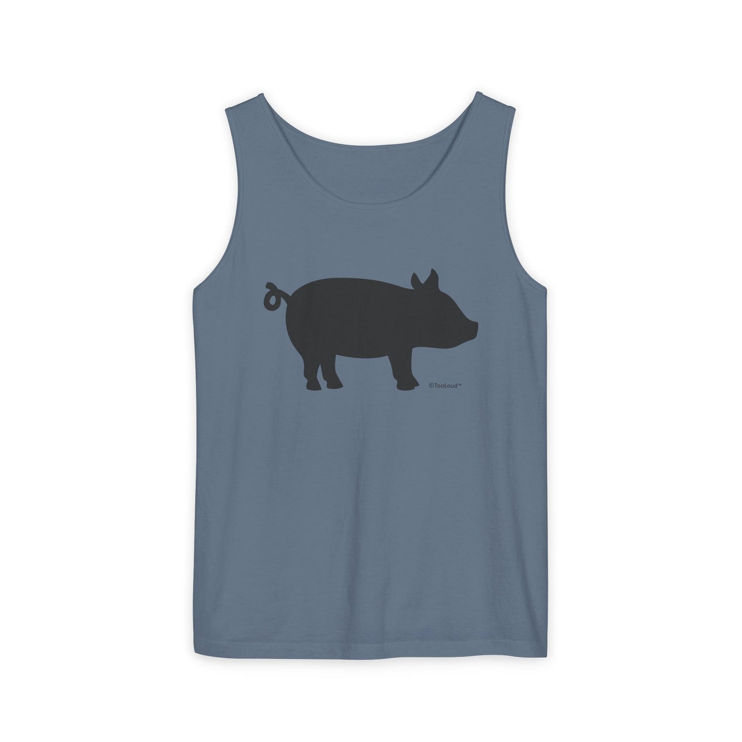 Pig Silhouette Cute Design Adult Loose Tank Top by TOOLOUD