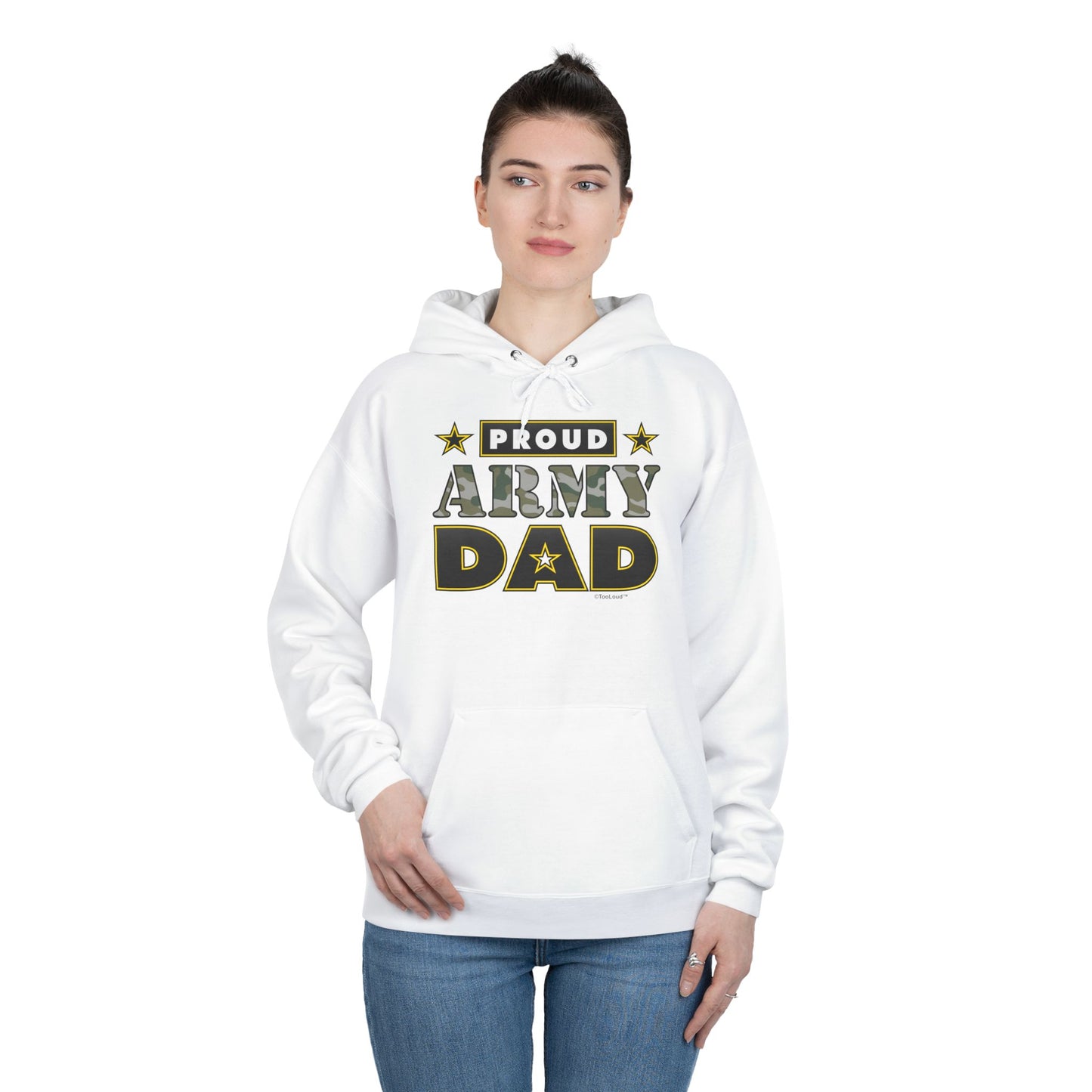 Proud Army Dad Adult Hoodie Sweatshirt by TOOLOUD