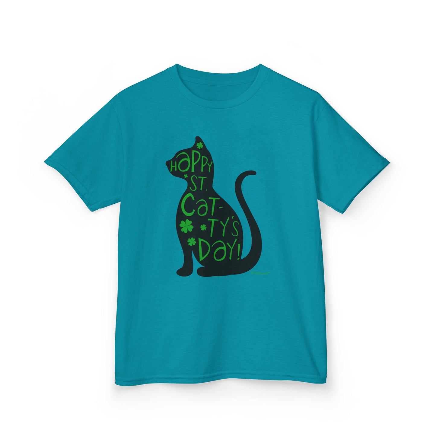 Happy St. Catty's Day - St. Patrick's Day Cat Children's T-Shirt by TOOLOUD