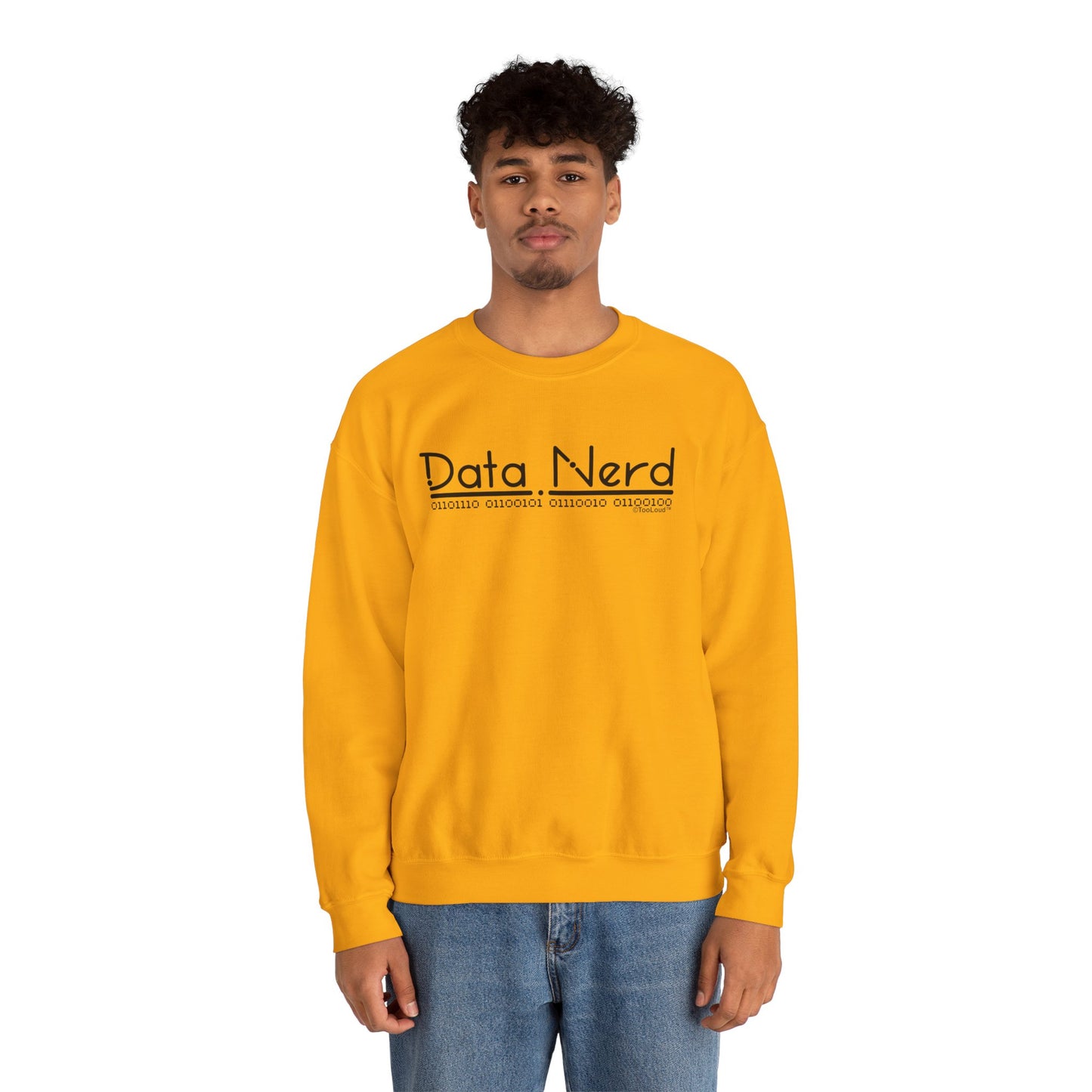 Data Nerd Adult Crewneck Sweatshirt by TOOLOUD
