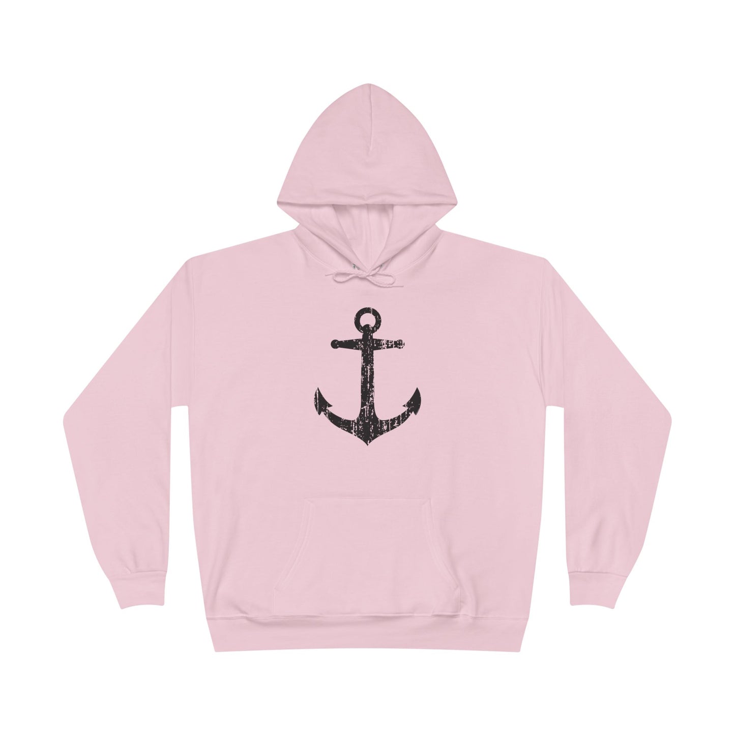 Distressed Nautical Sailor Anchor Hoodie Sweatshirt by TOOLOUD