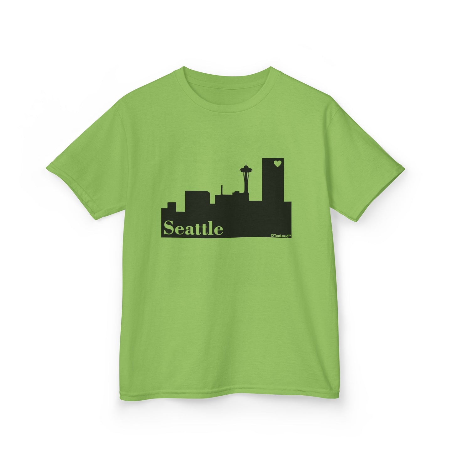 Seattle Skyline with Space Needle Children's T-Shirt by TOOLOUD
