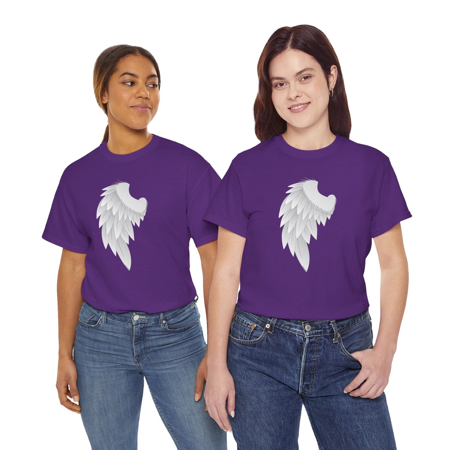 Single Left Angel Wing Design - Adults Dark T-Shirt by TOOLOUD