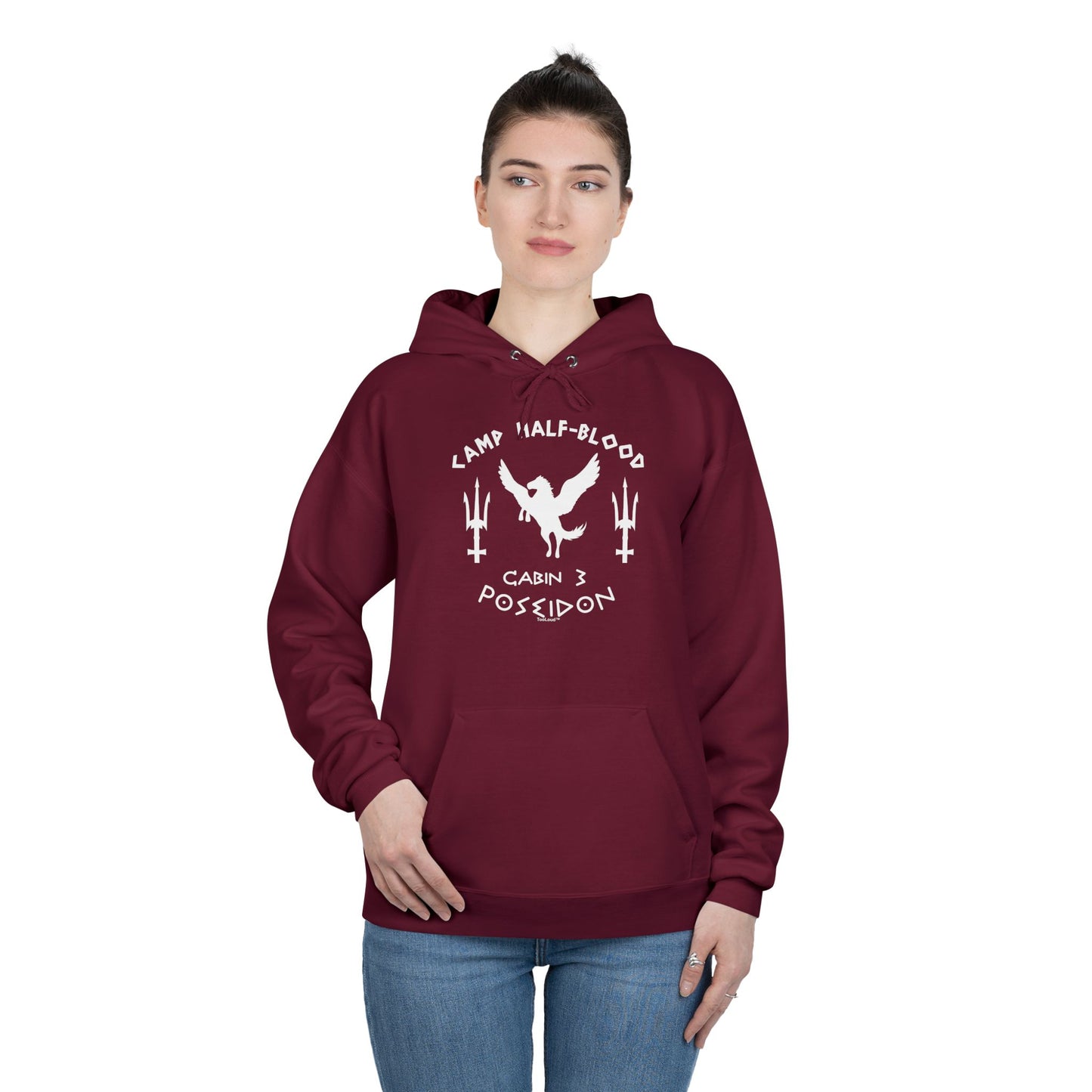 TOOLOUD Cabin 3 Poseidon Camp Half Blood Dark Hoodie Sweatshirt