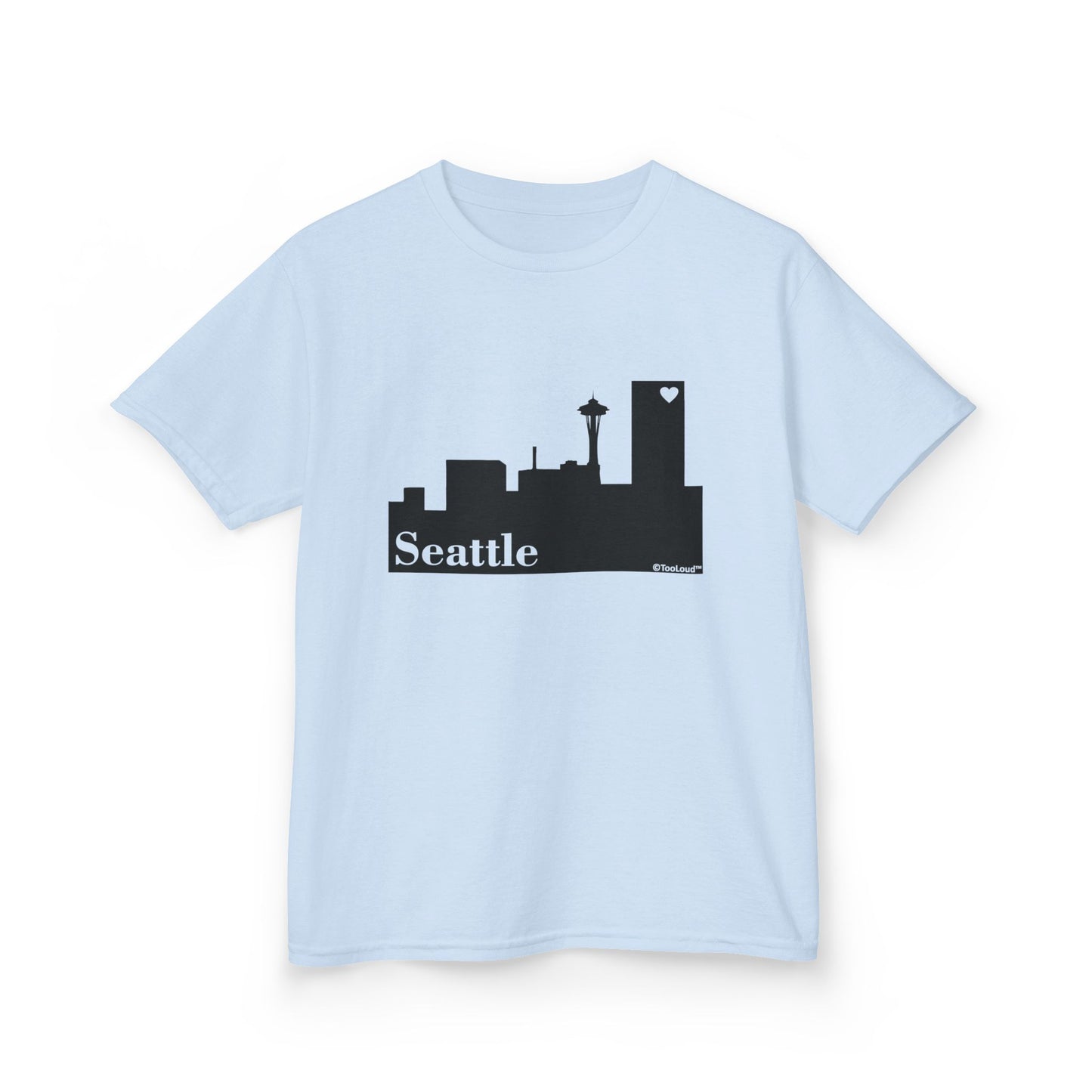 Seattle Skyline with Space Needle Children's T-Shirt by TOOLOUD