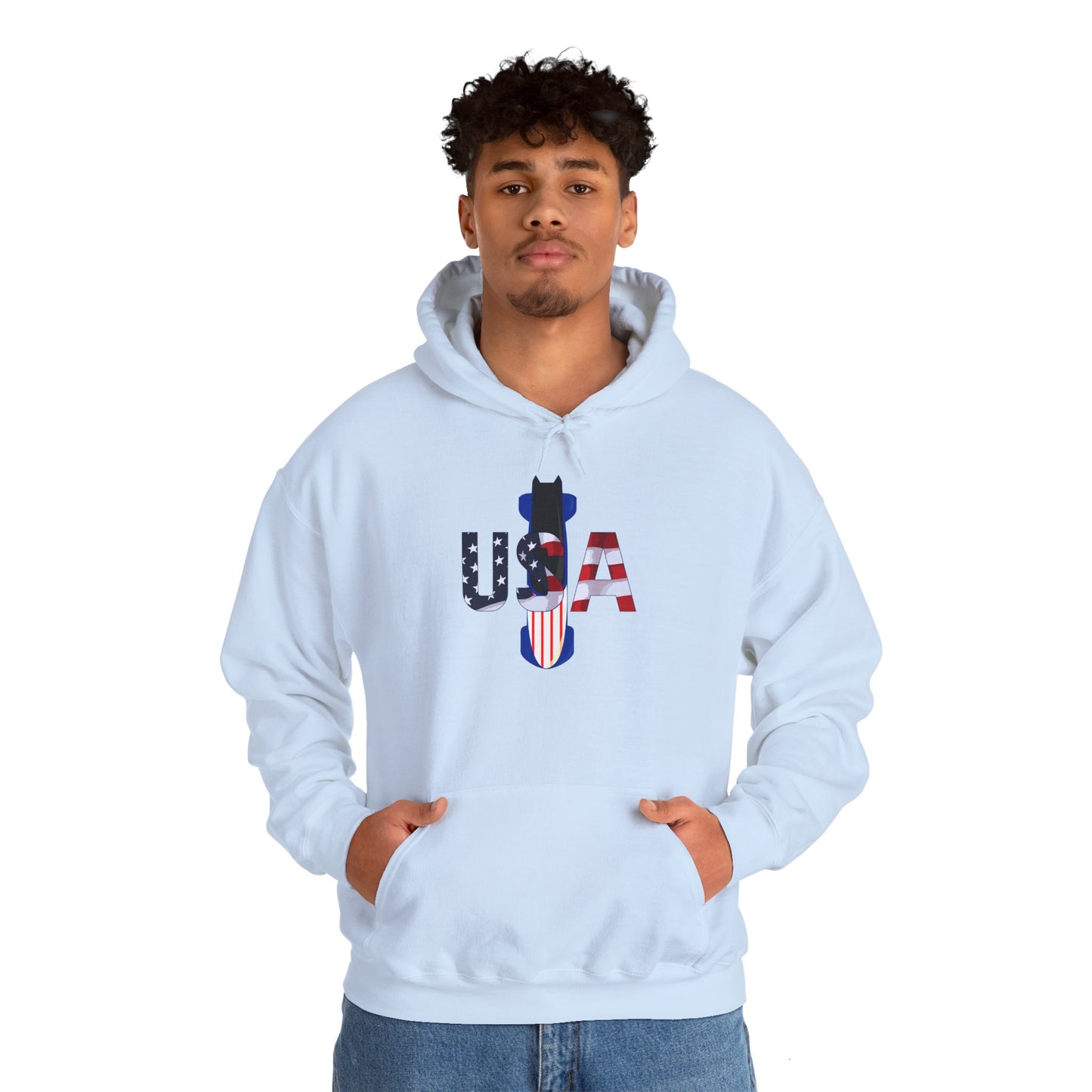 USA Bobsled Hoodie Unisex Sweatshirt by TooLoud