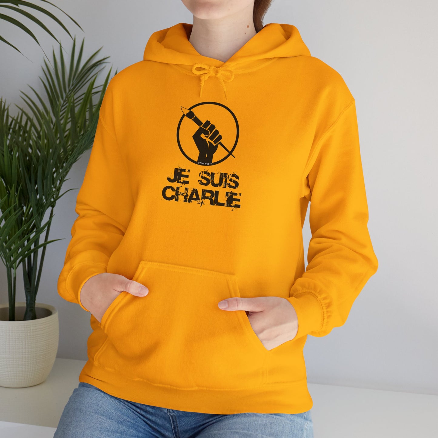 TOOLOUD Je Suis Charlie Hooded Unisex Sweatshirt