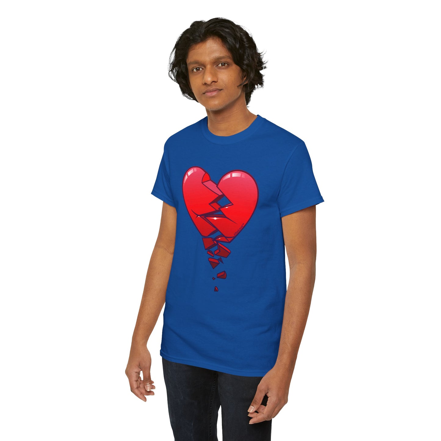 Crumbling Broken Heart Adult Unisex T-Shirt Tee