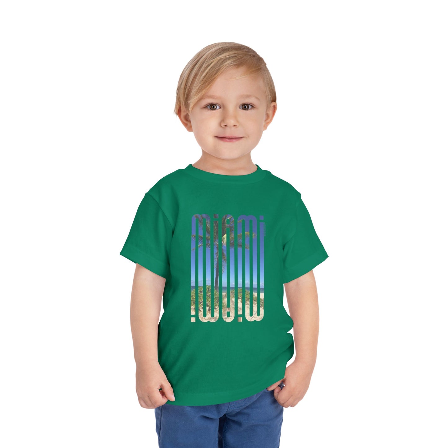Miami Beach View Mirage Toddler Dark T-Shirt by TOOLOUD