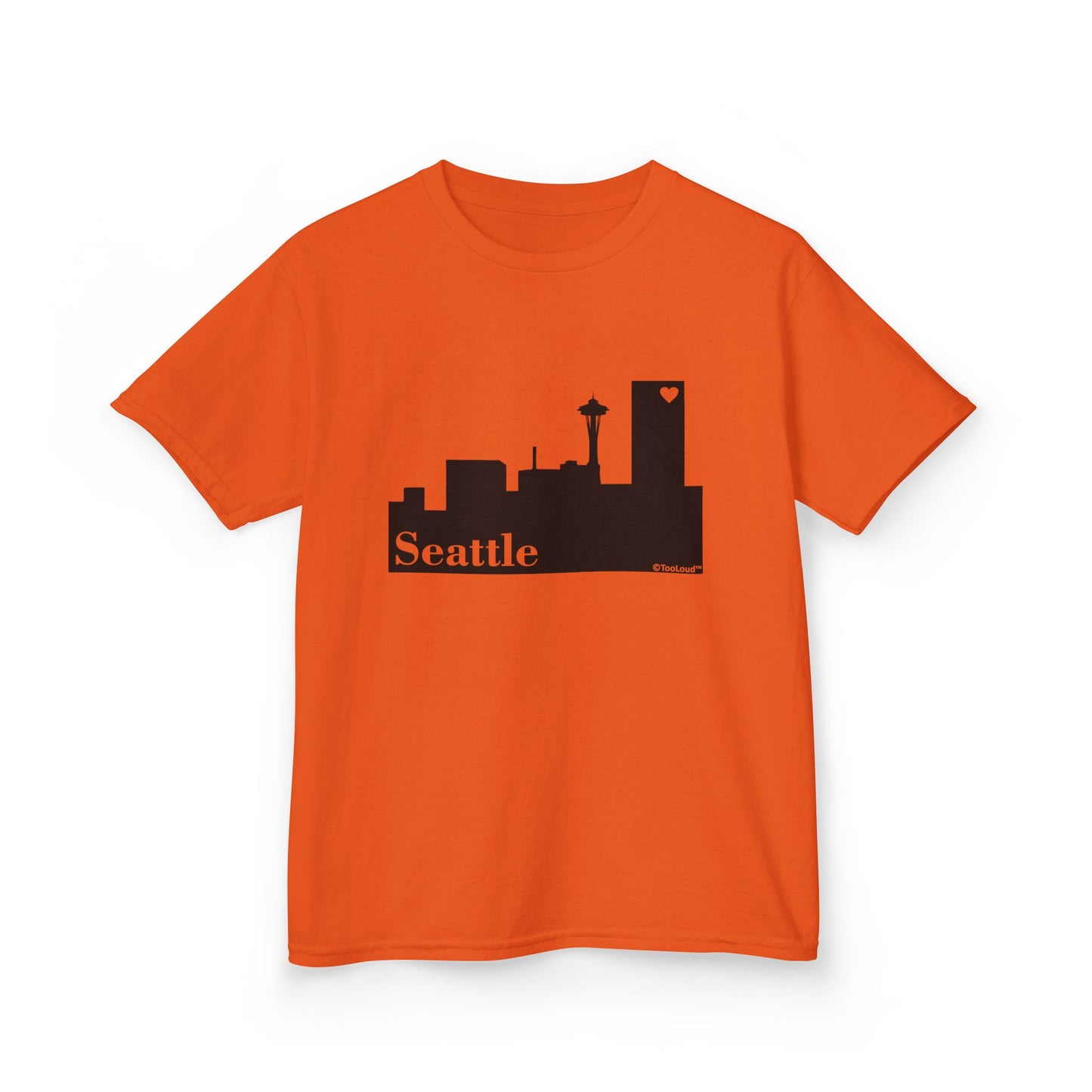 Seattle Skyline with Space Needle Children's T-Shirt by TOOLOUD