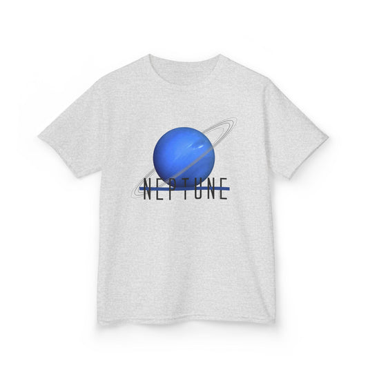 Planet Neptune Text Children's T-Shirt by TOOLOUD