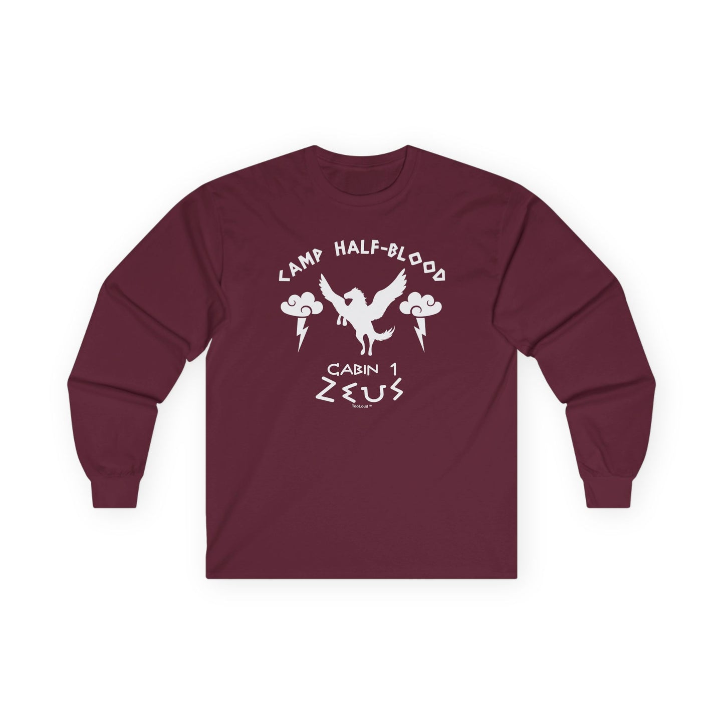 Camp Half Blood Cabin 1 Zeus Adult Long Sleeve Dark T-Shirt by TOOLOUD